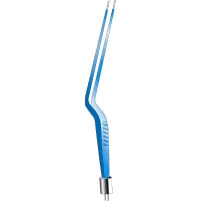 Sklar Bipolar Hardy Bayonet Forceps, Angled