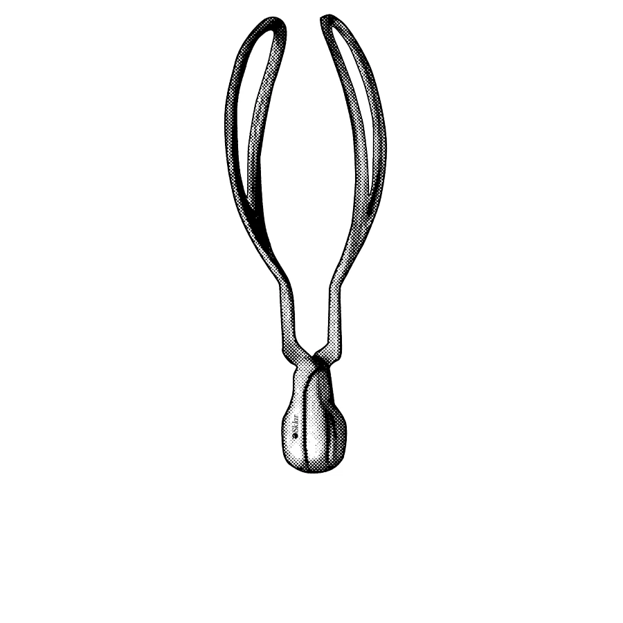Sklar Simpson Obstetrical Forceps, Extra Short