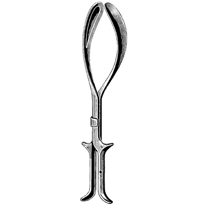 Sklar Kieland-Luikart Obstetrical Forceps, 15-3/4 Inch
