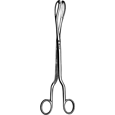 Sklar Barrett Placenta Forceps, 10 Inch