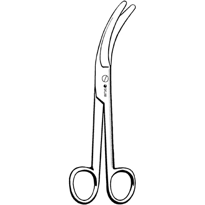 Sklar Busch Umbilical Scissors, Curved on Side