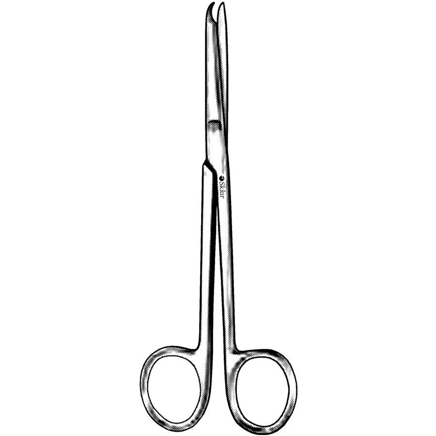 Sklar Buck Suture Scissors, Sharp Hooked Blade