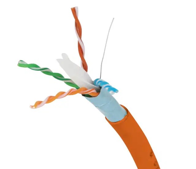 PureNet CAT6A 650MHz Small O.D. UTP Cable | Compact, Riser, Orange