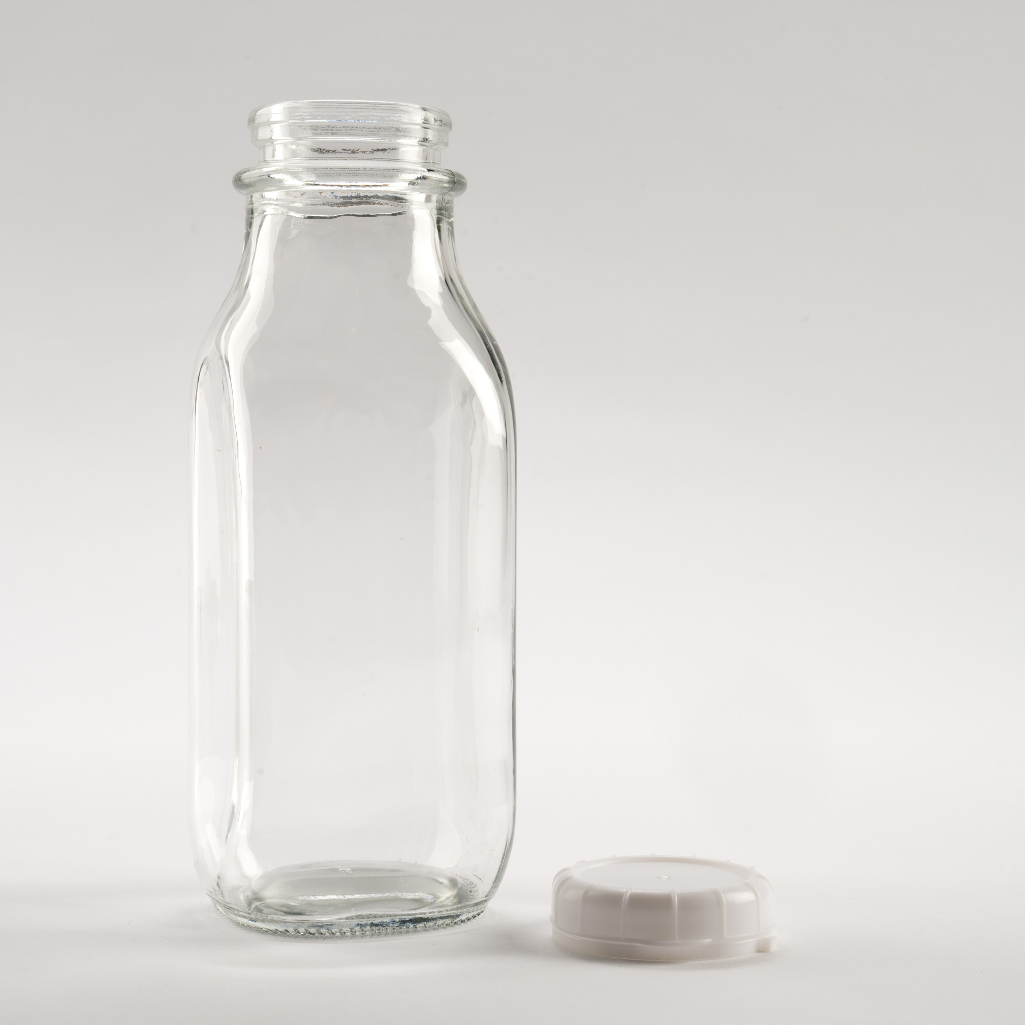 16 oz Glass Bottle w/Cap - 24 Pack
