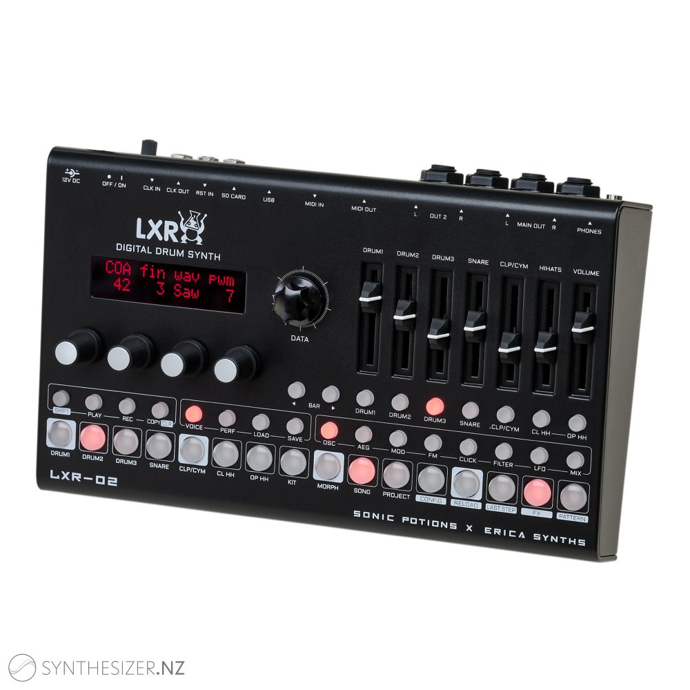 Erica Synths Drum Synthesizer LXR-02, 6 instruments and 30 