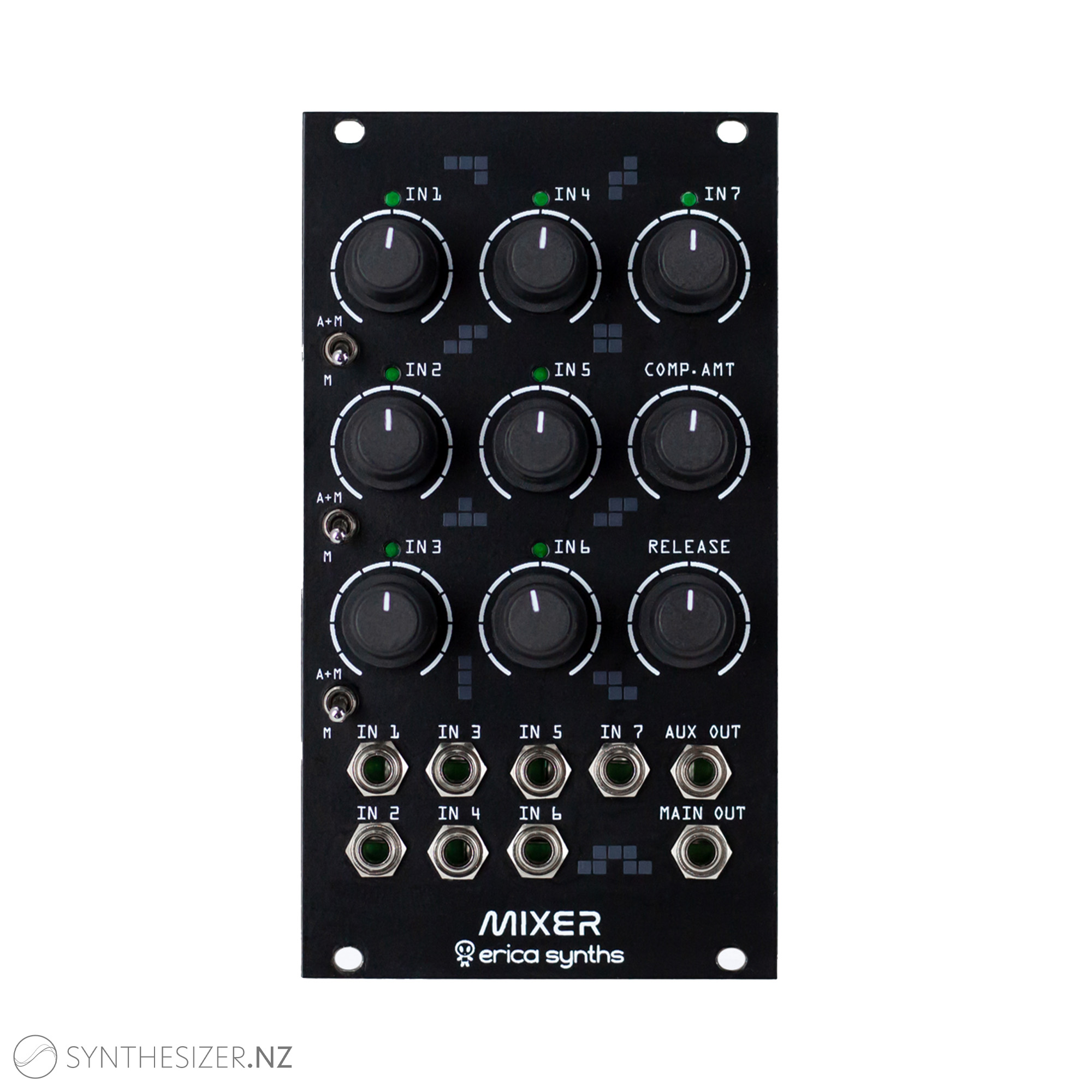 Erica Synths Drum Mixer extended headroom & dedicated drum compressor