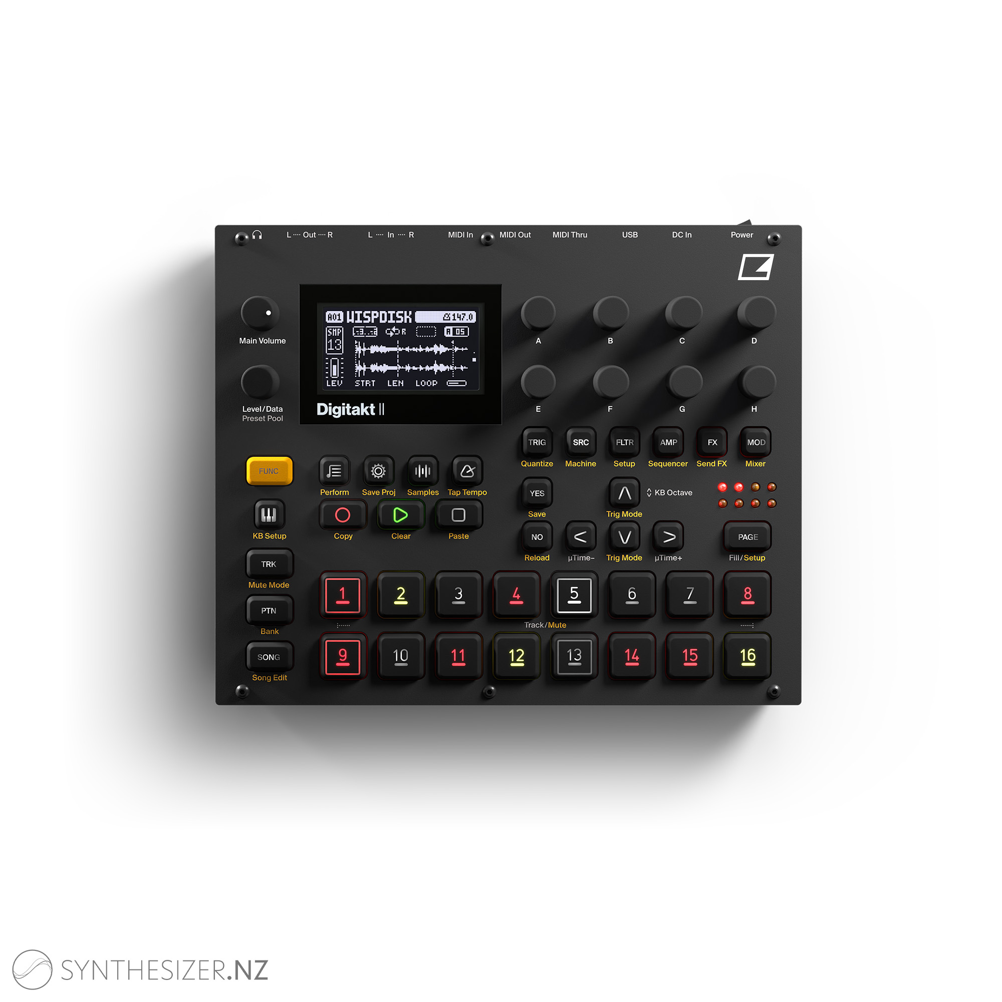 Elektron Digitak MKII now with stereo sampling and 128 step 