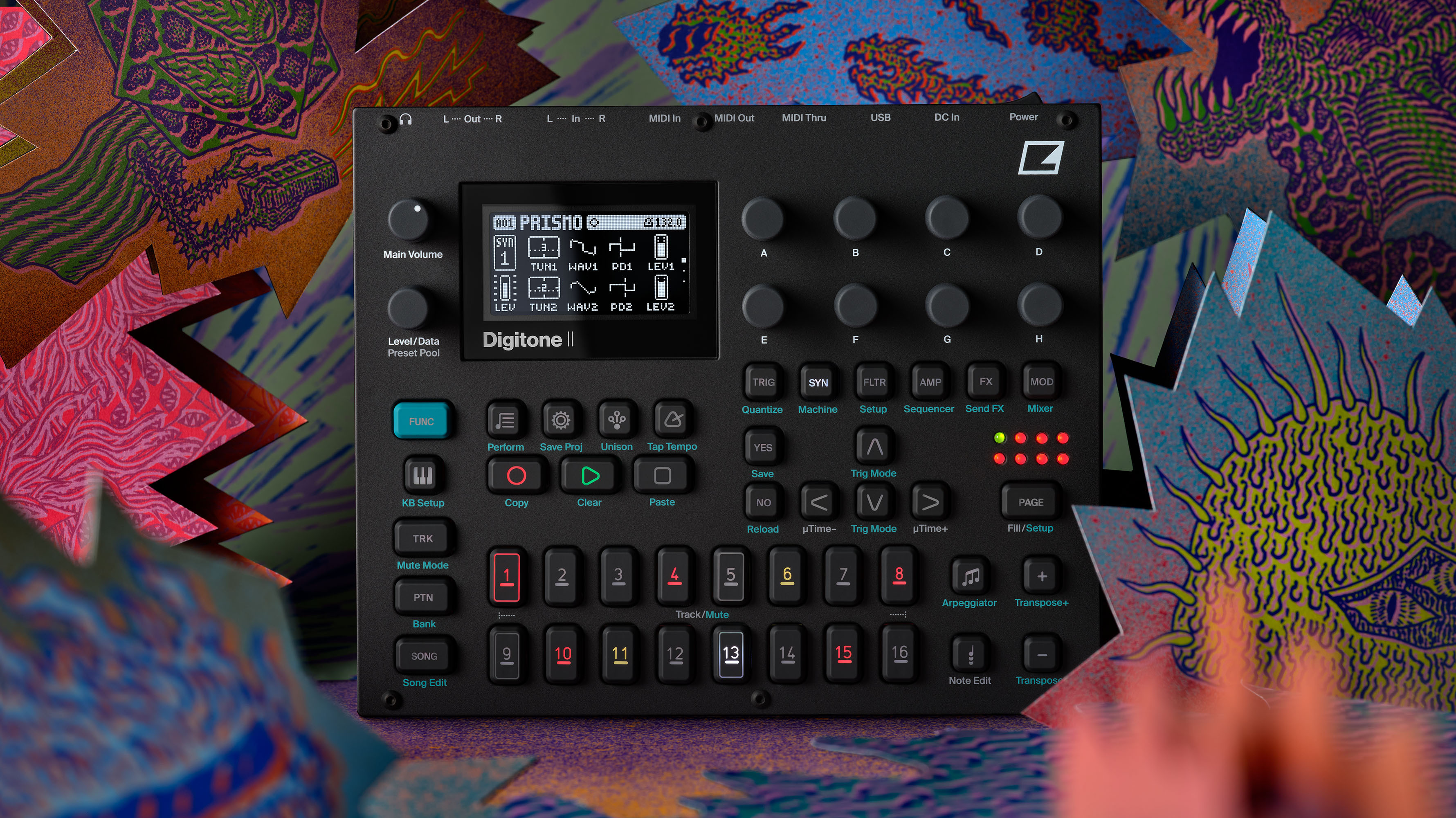 ラウンド  II Digitone Elektron - digital polyphonic track 16 DTM・DAW