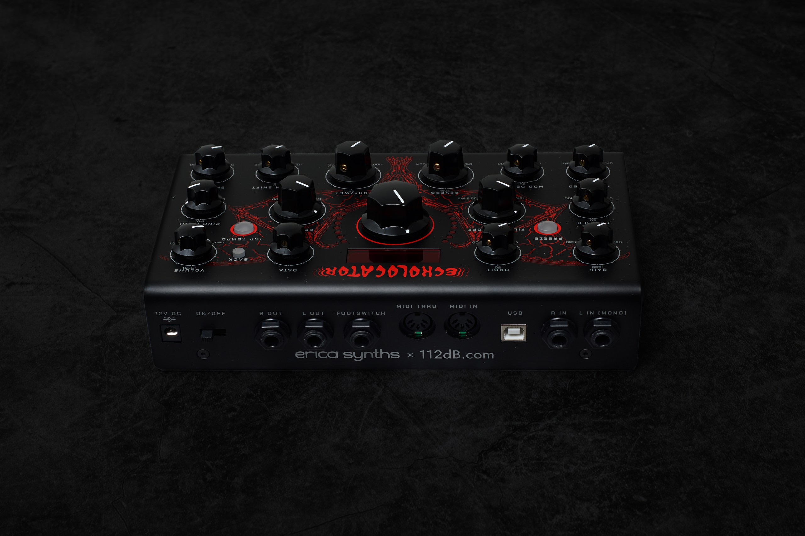 [新品に近い状態] Erica Synth Echolocator Erica Synths Echolocator a stereo delay pedal & algorithm by 112dB