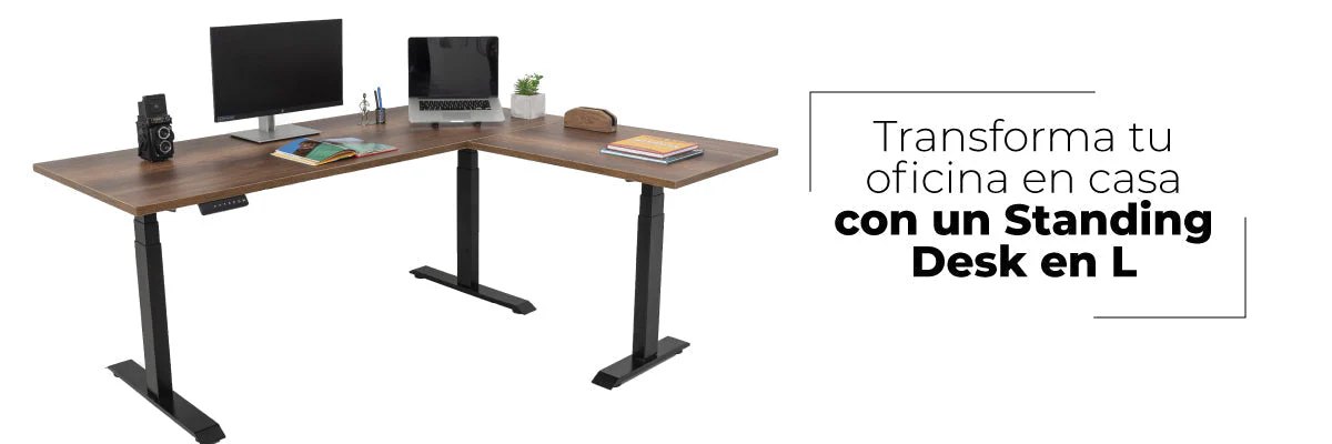Transforma tu Oficina en Casa con un Standing Desk en L