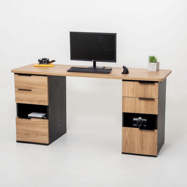 Escritorio Fijo - Doble Cajonero