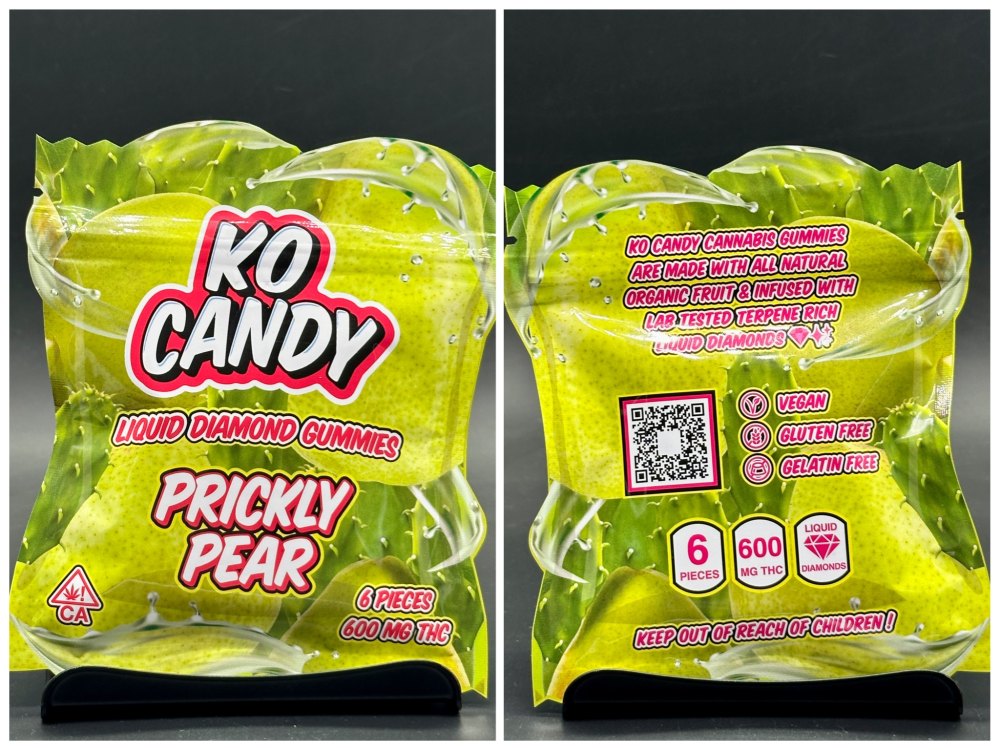 Prickly Pear liquid diamond gummies 600mg THC [KO Candy] thegas