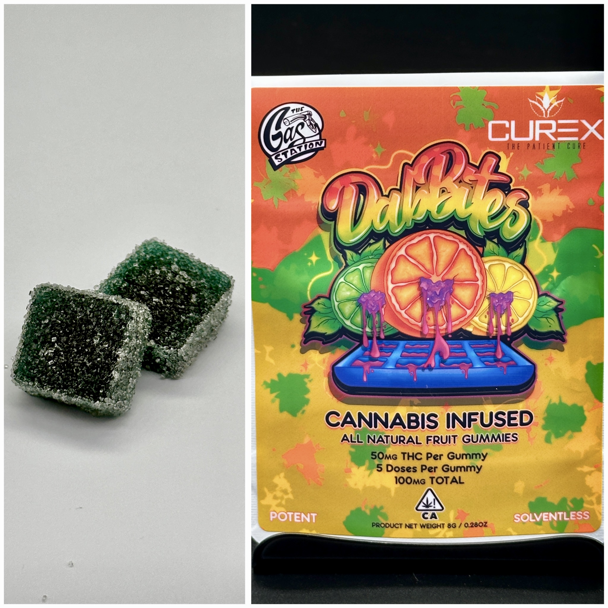 Blueberry solventless rosin gummies - 100mg THC [Dab Bites] - the-gas ...