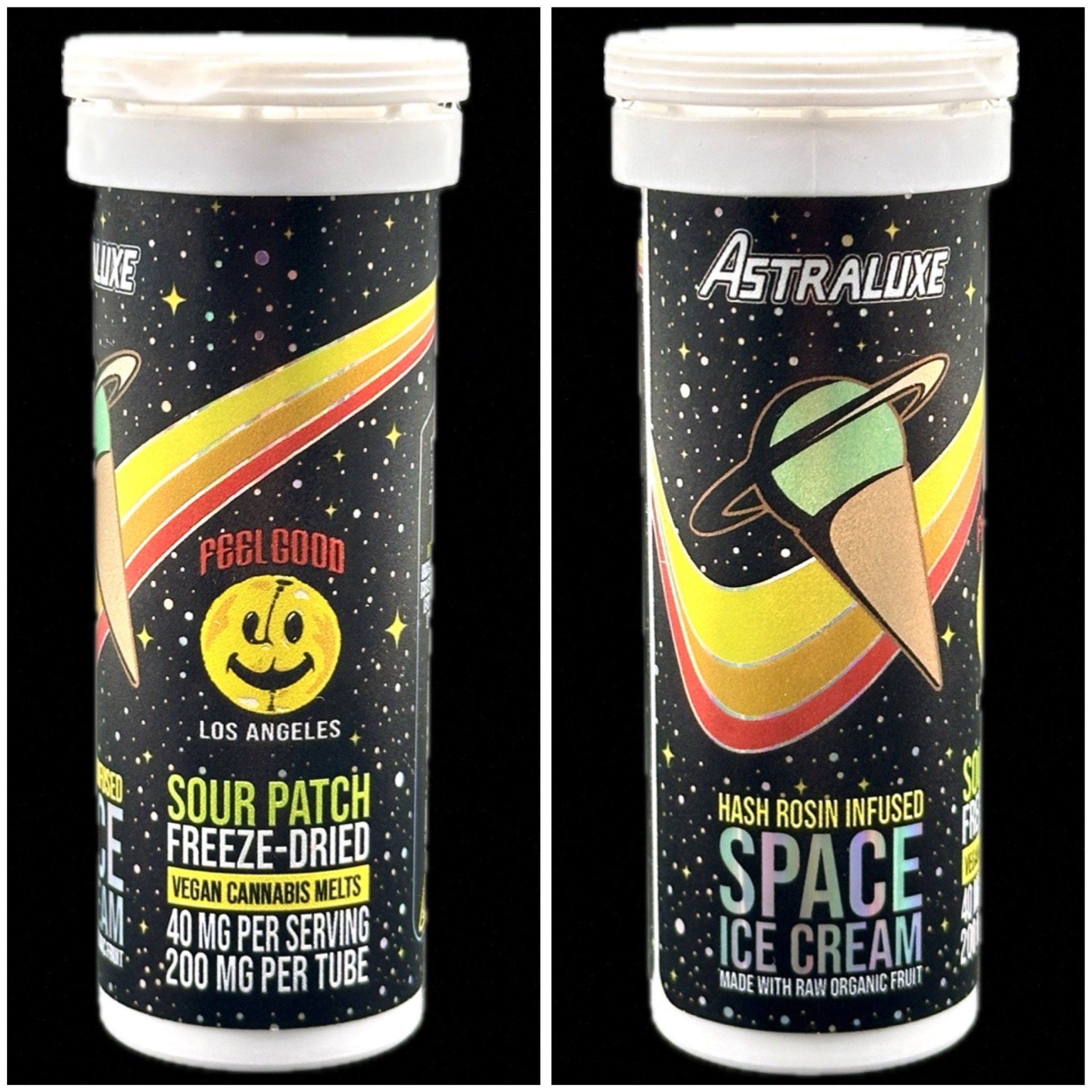 Sour Patch freeze-dried hash rosin space ice cream - 200mg THC [Astraluxe]