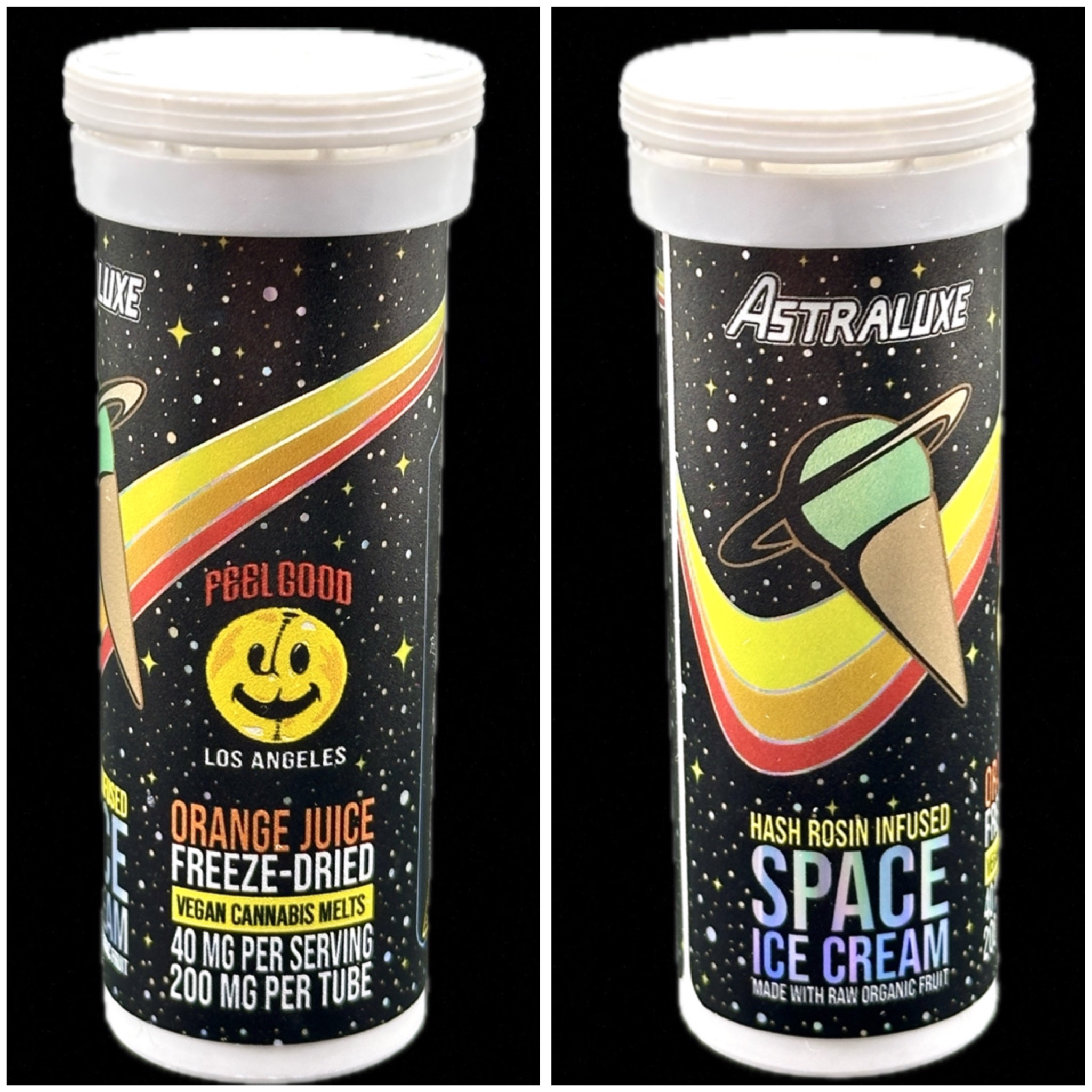 Orange Juice freeze-dried hash rosin space ice cream - 200mg THC [Astraluxe]