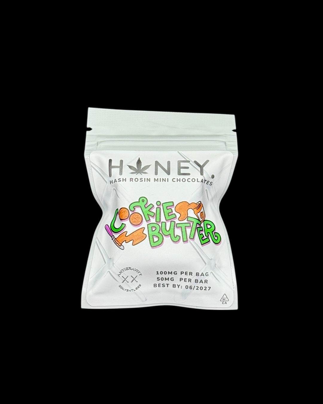 Cookie Butter white chocolate bar - 100mg hash rosin [Honey Solventless]