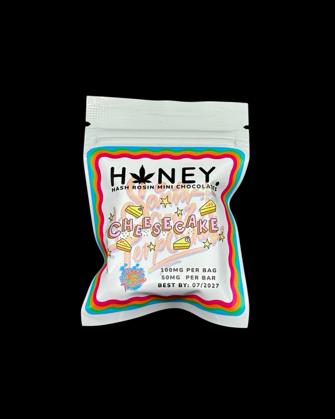 Cheesecake white chocolate bar - 100mg hash rosin [Honey Solventless]