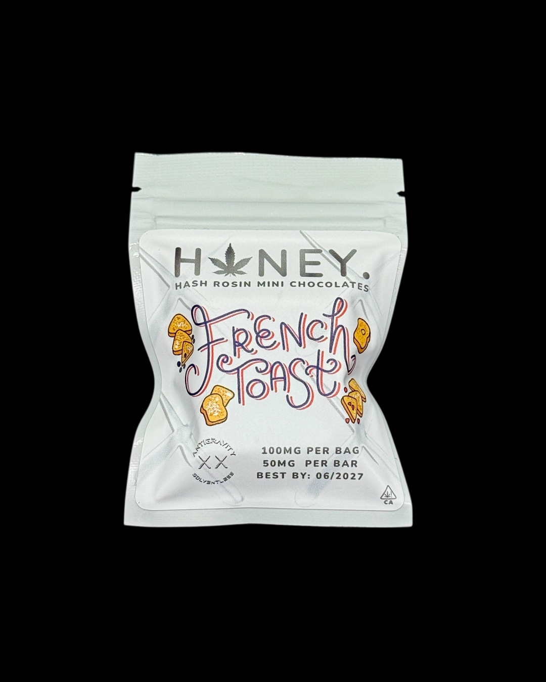 French Toast white chocolate bar - 100mg hash rosin [Honey Solventless]