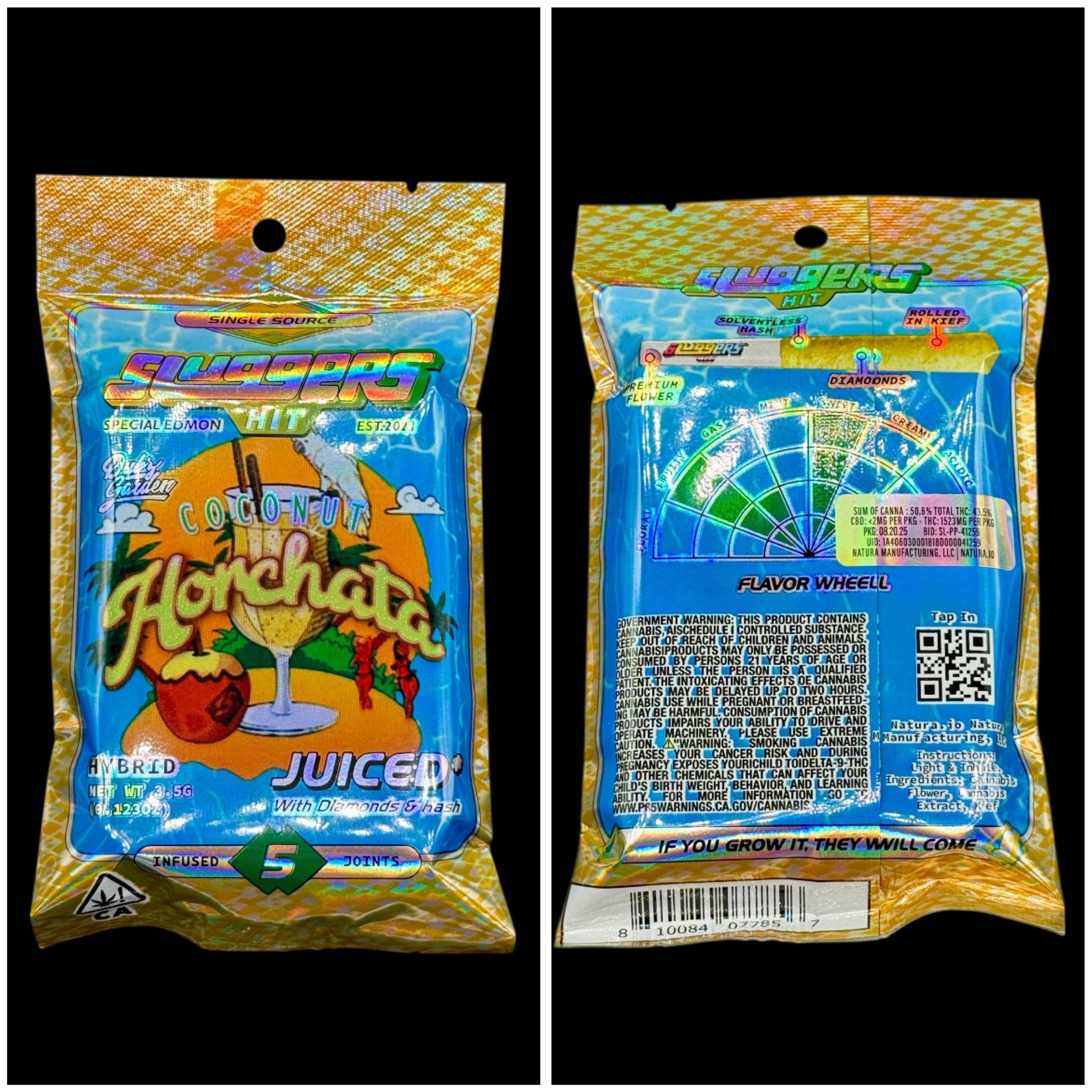 Coconut Horchata - 5 pack infused prerolls [Sluggers]