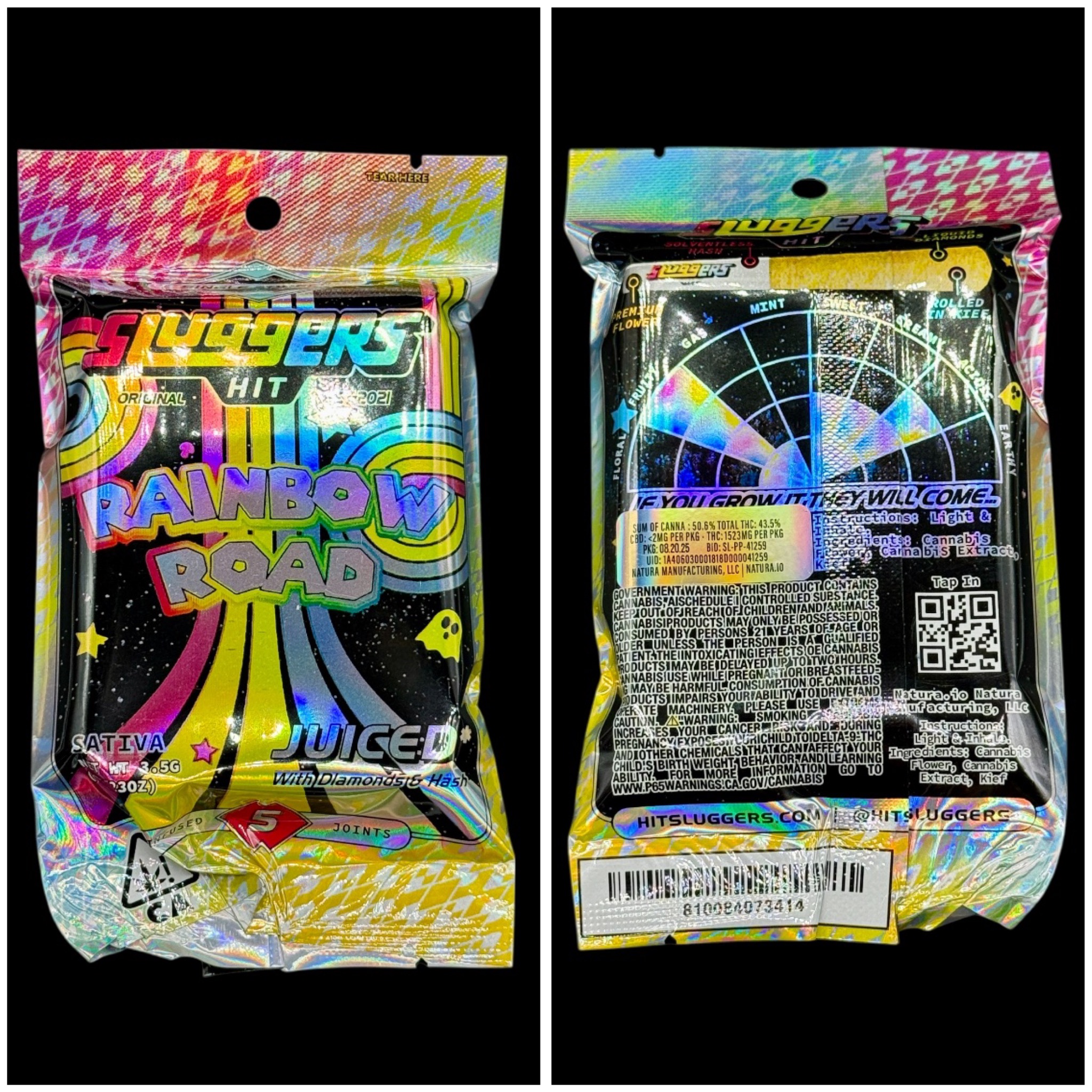 Rainbow Road - 5 pack infused prerolls [Sluggers]