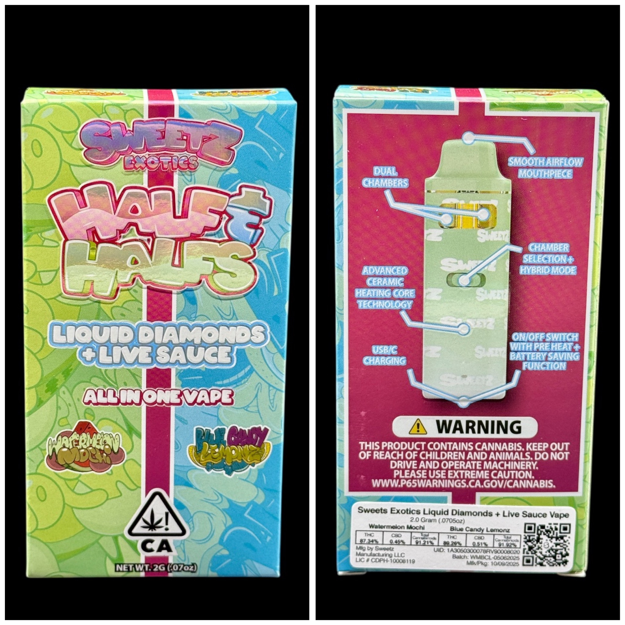 Watermelon Mochi x Blue Candy Lemonz - 2g disposable [Sweetz Exotics]