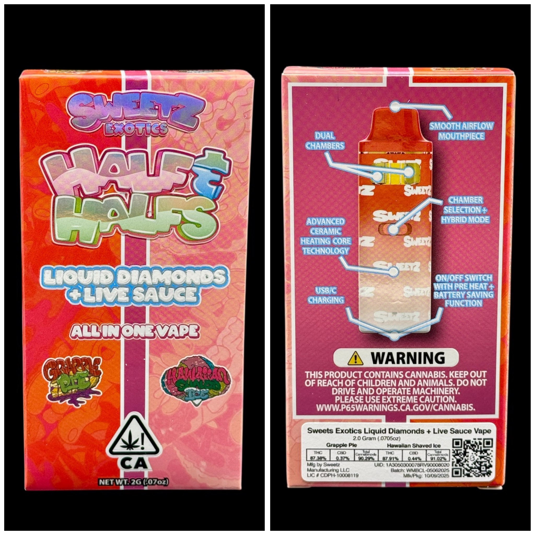 Grapple Pie x Hawaiian Shaved Ice - 2g disposable [Sweetz Exotics]