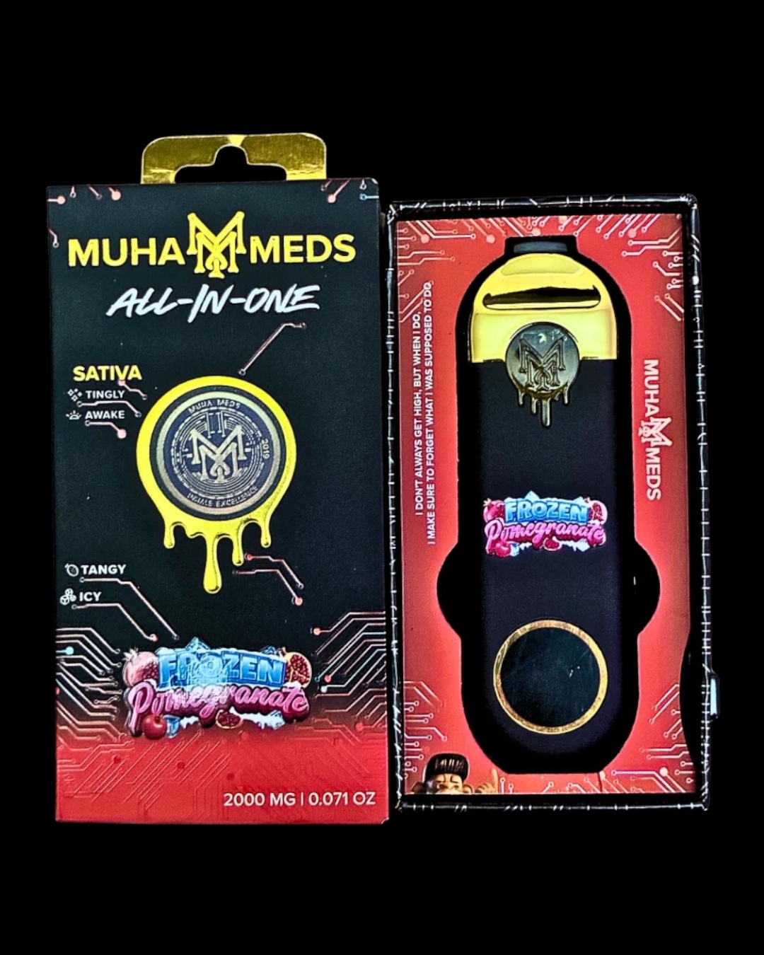 Frozen Pomegranate 2g disposable - [Muha Meds]