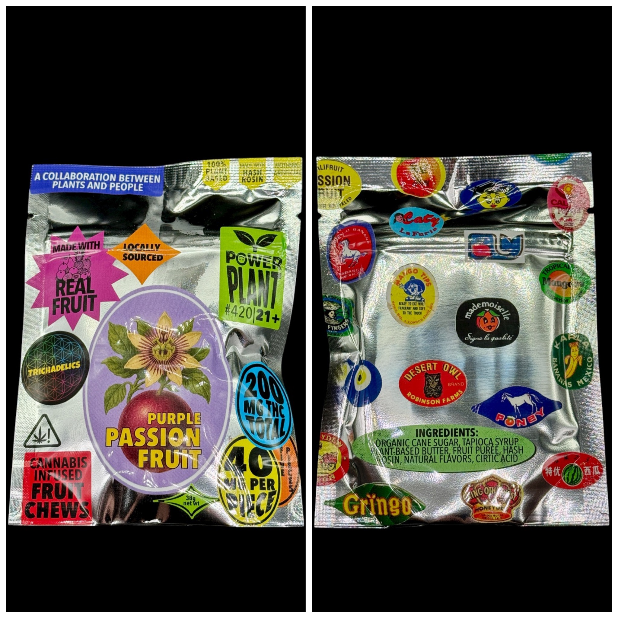 Purple Passion Fruit Rosin Fruit Chews - 200mg [Super Chill x Trichadelics]