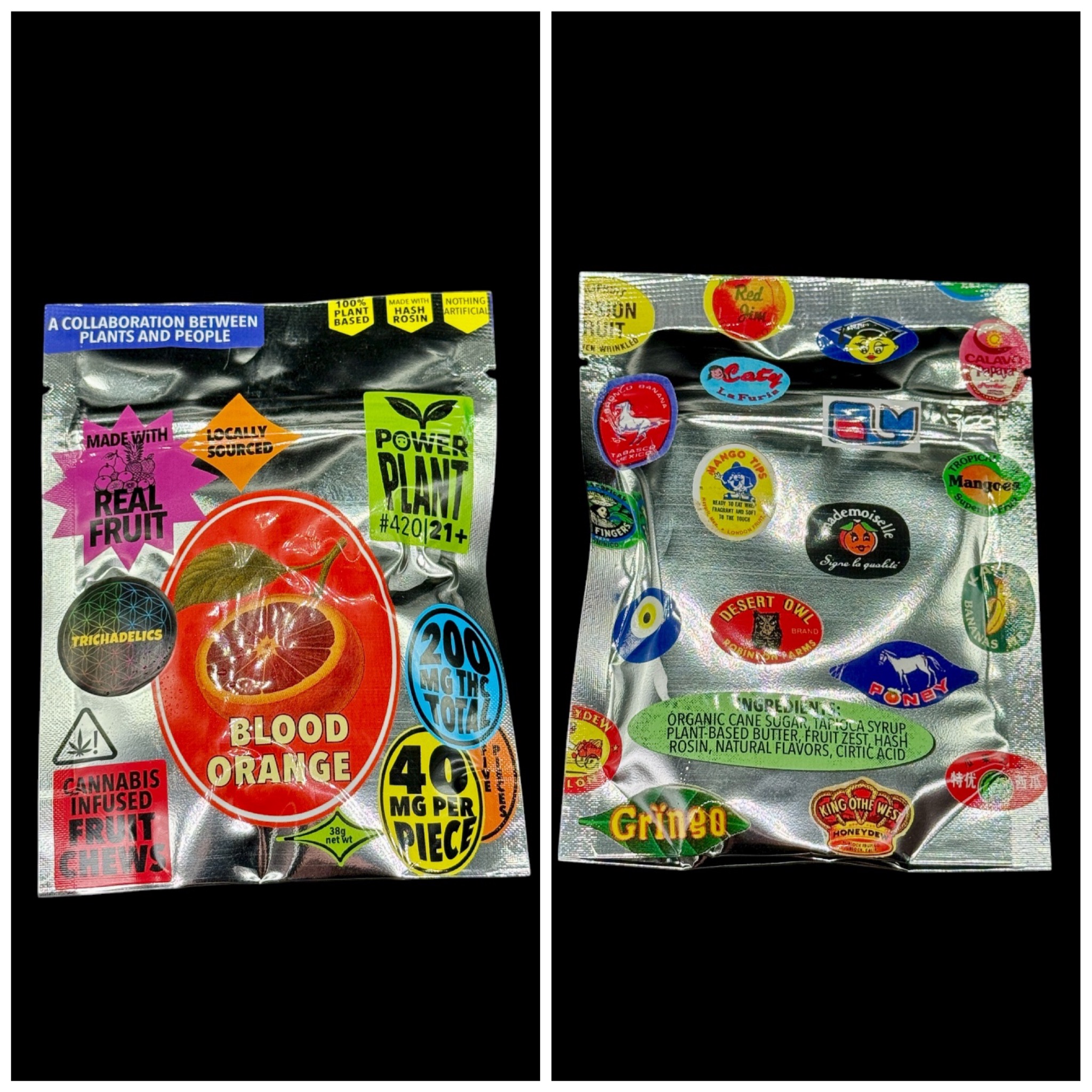 Blood Orange Rosin Fruit Chews - 200mg [Super Chill x Trichadelics]