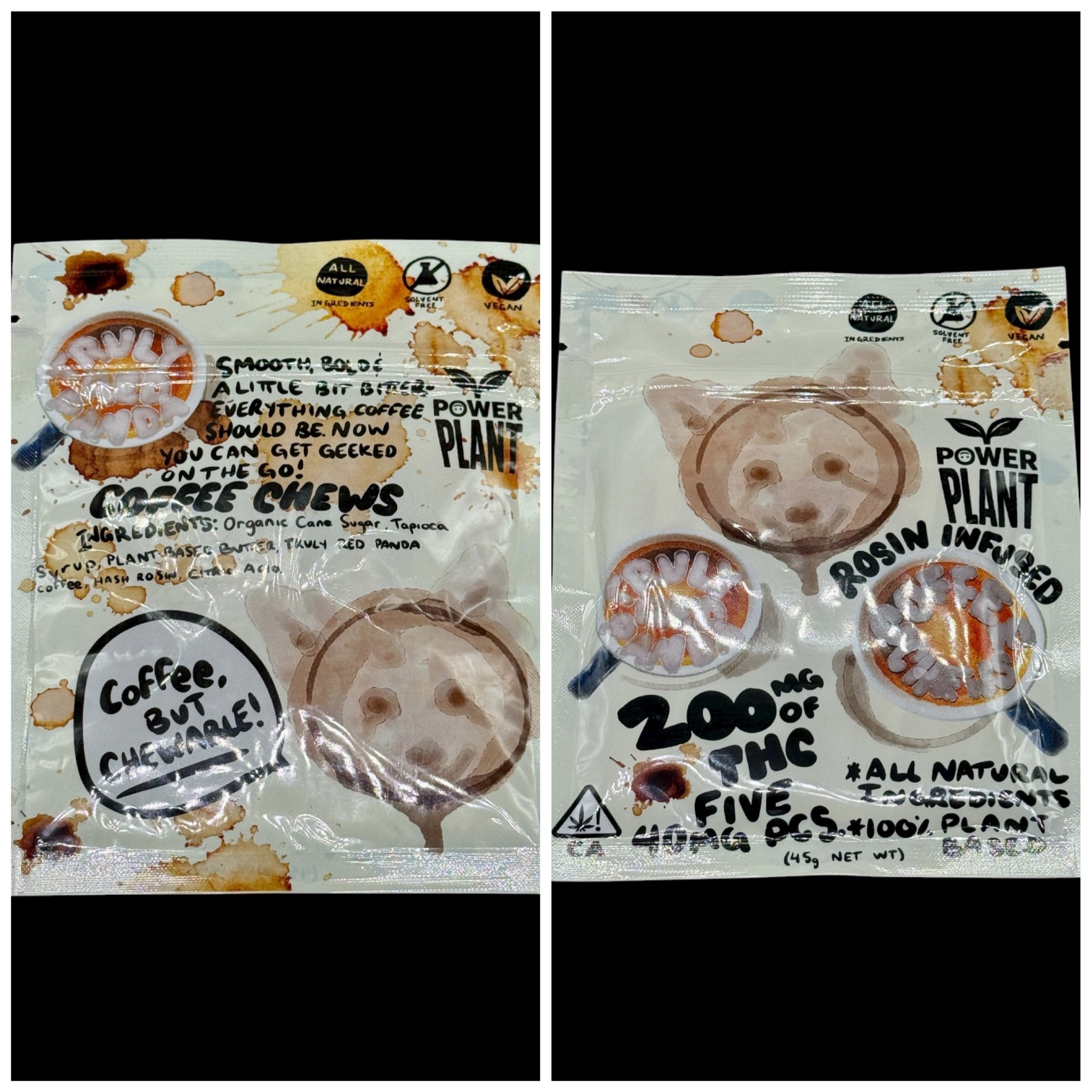 Truly Red Panda Rosin Coffee Chews - 200mg [Super Chill x Trichadelics]