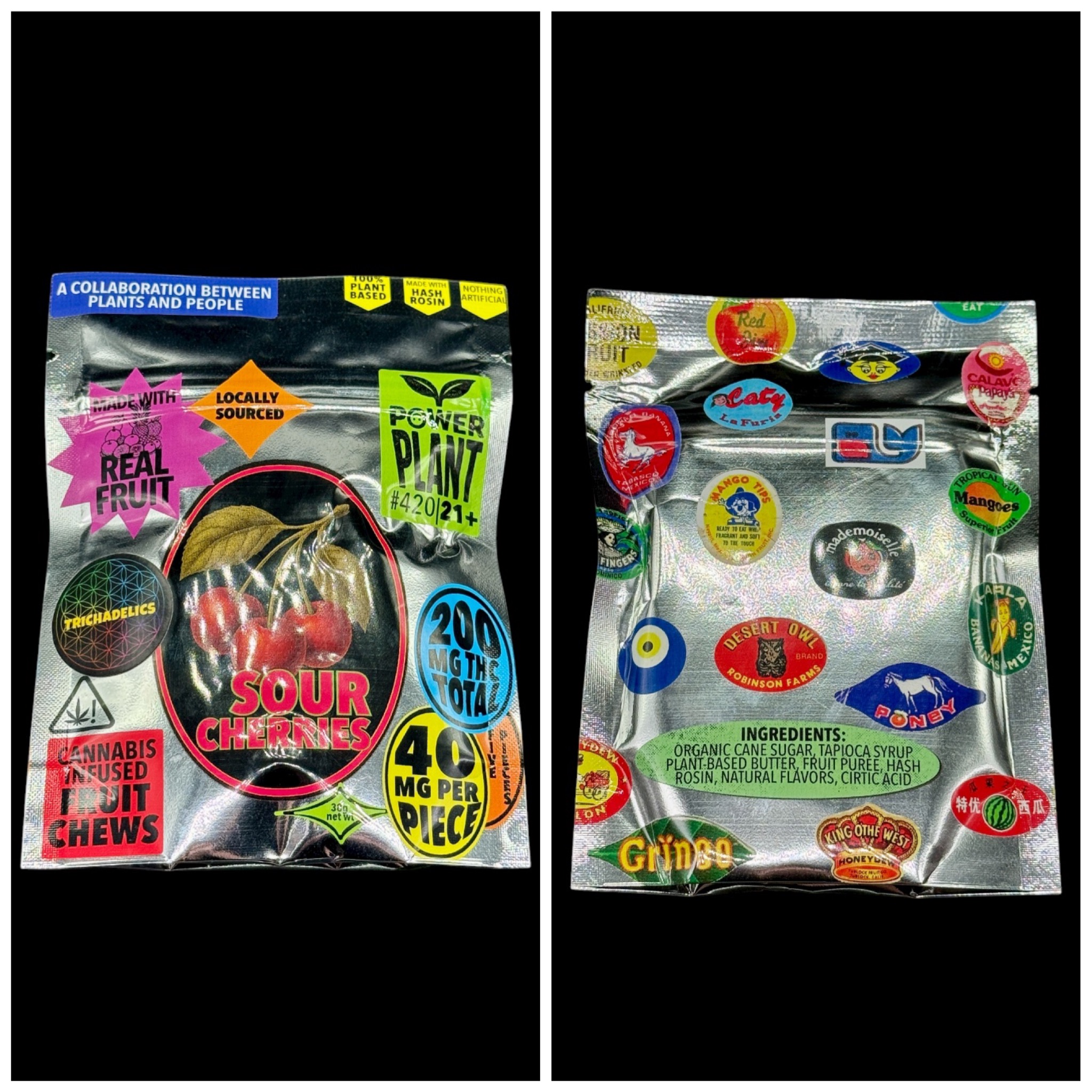 Sour Cherries Rosin Fruit Chews - 200mg [Super Chill x Trichadelics]