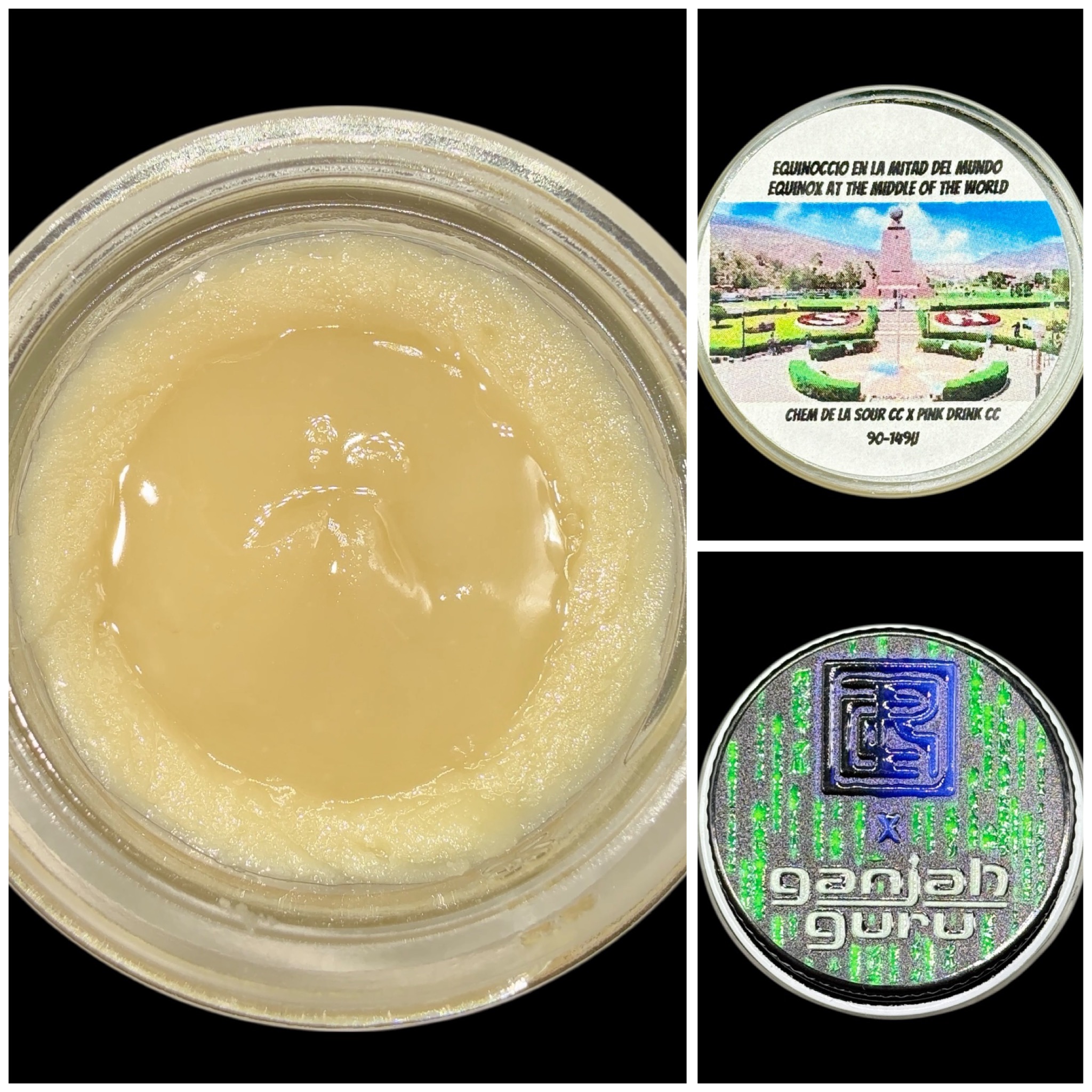 Equinox at the Middle of the World - 2g live rosin *thumbprint style* [Cannabis Chris x Ganja Guru]