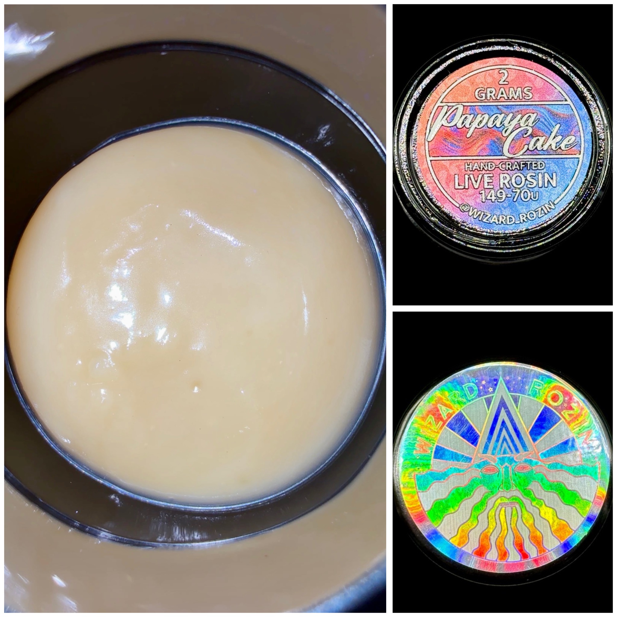 Papaya Cake - 2g live rosin [Wizard Rozin]