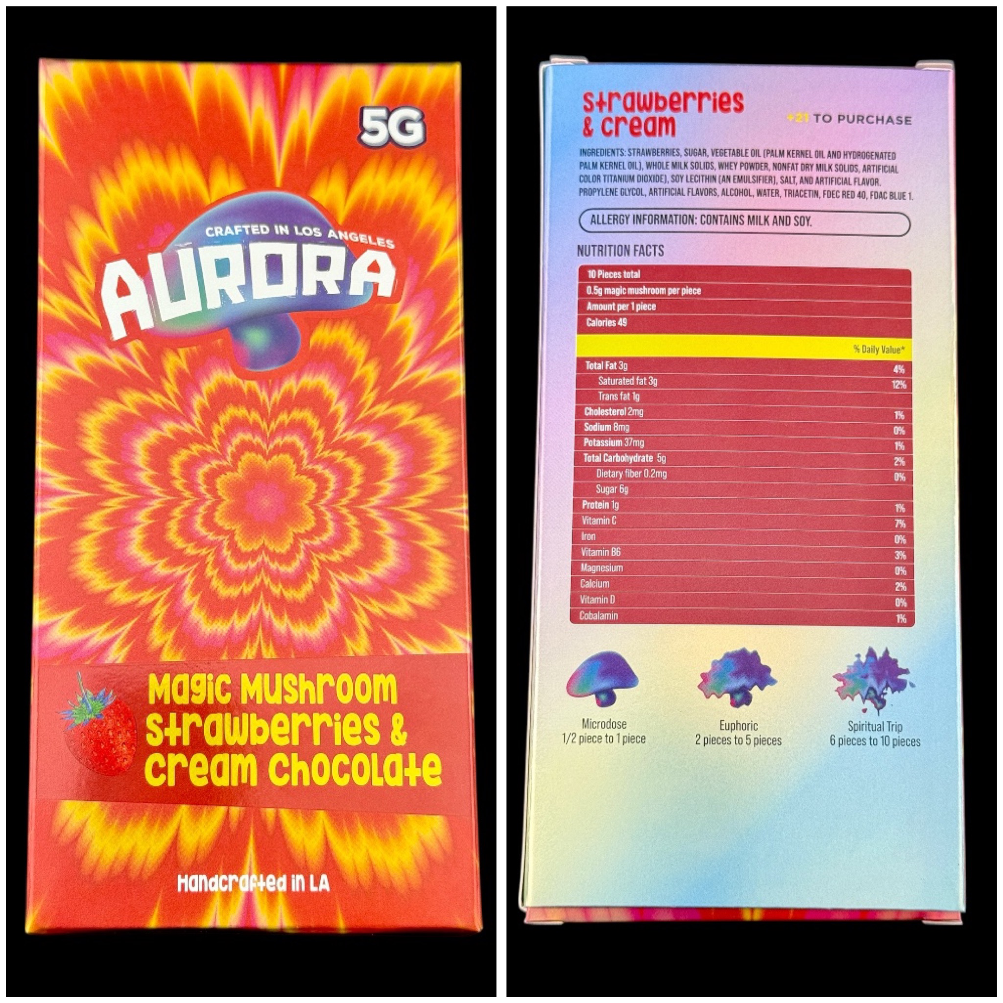 Magic Strawberries & Cream Chocolate - 5g [Aurora]