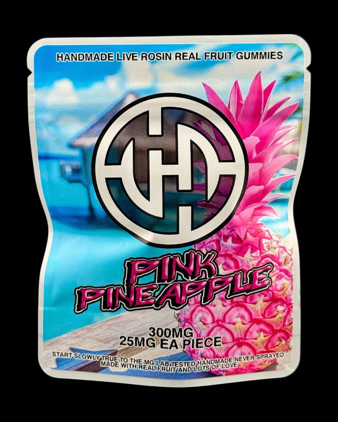 Pink Pineapple - 300mg rosin gummies [Hash Headz]