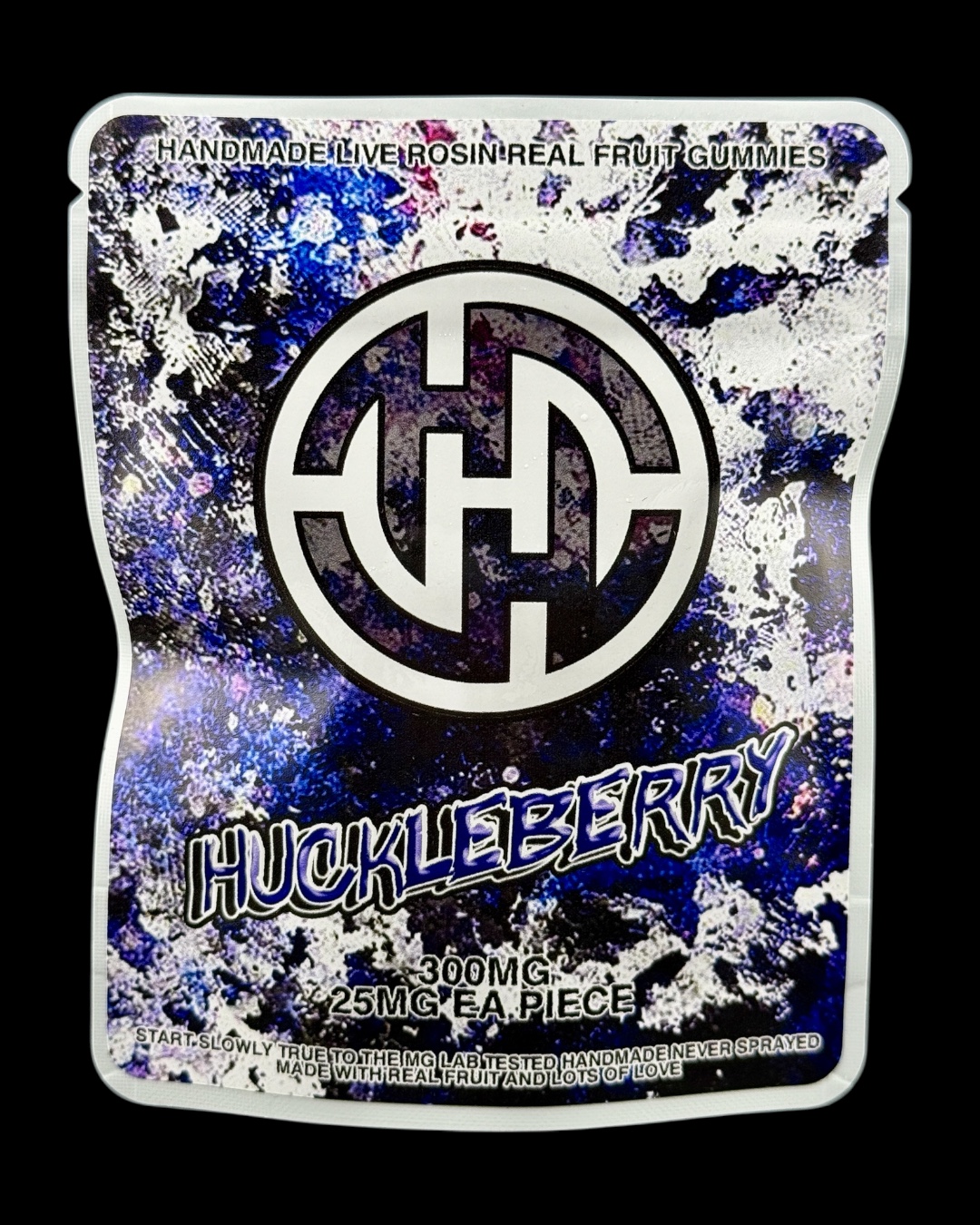 Huckleberry - 300mg rosin gummies [Hash Headz]