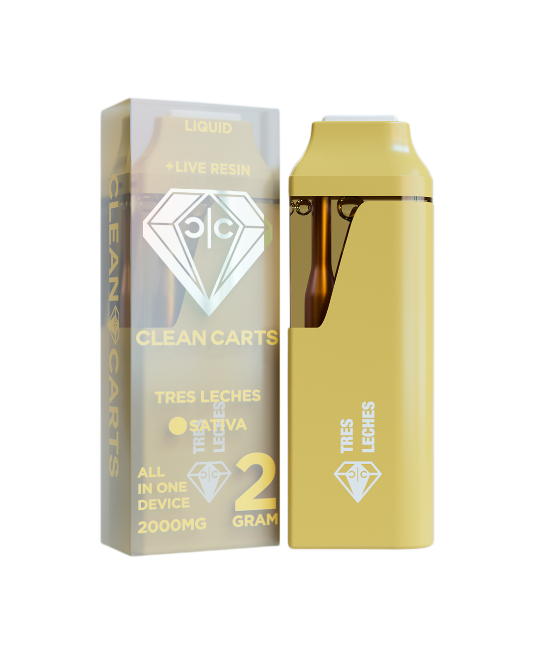 Tres Leches - 2g live resin disposable [Clean Carts]