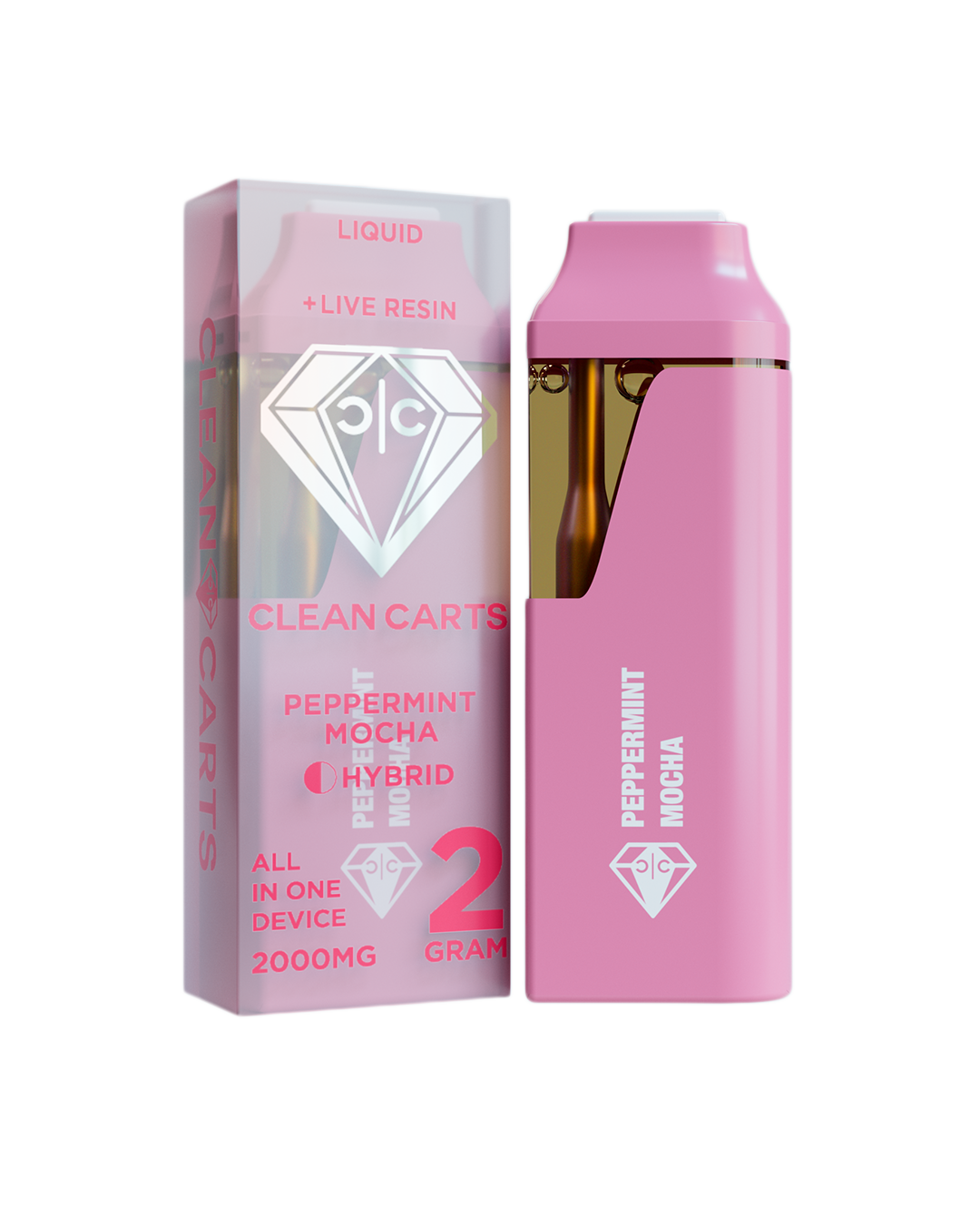 Peppermint Mocha - 2g live resin disposable [Clean Carts]