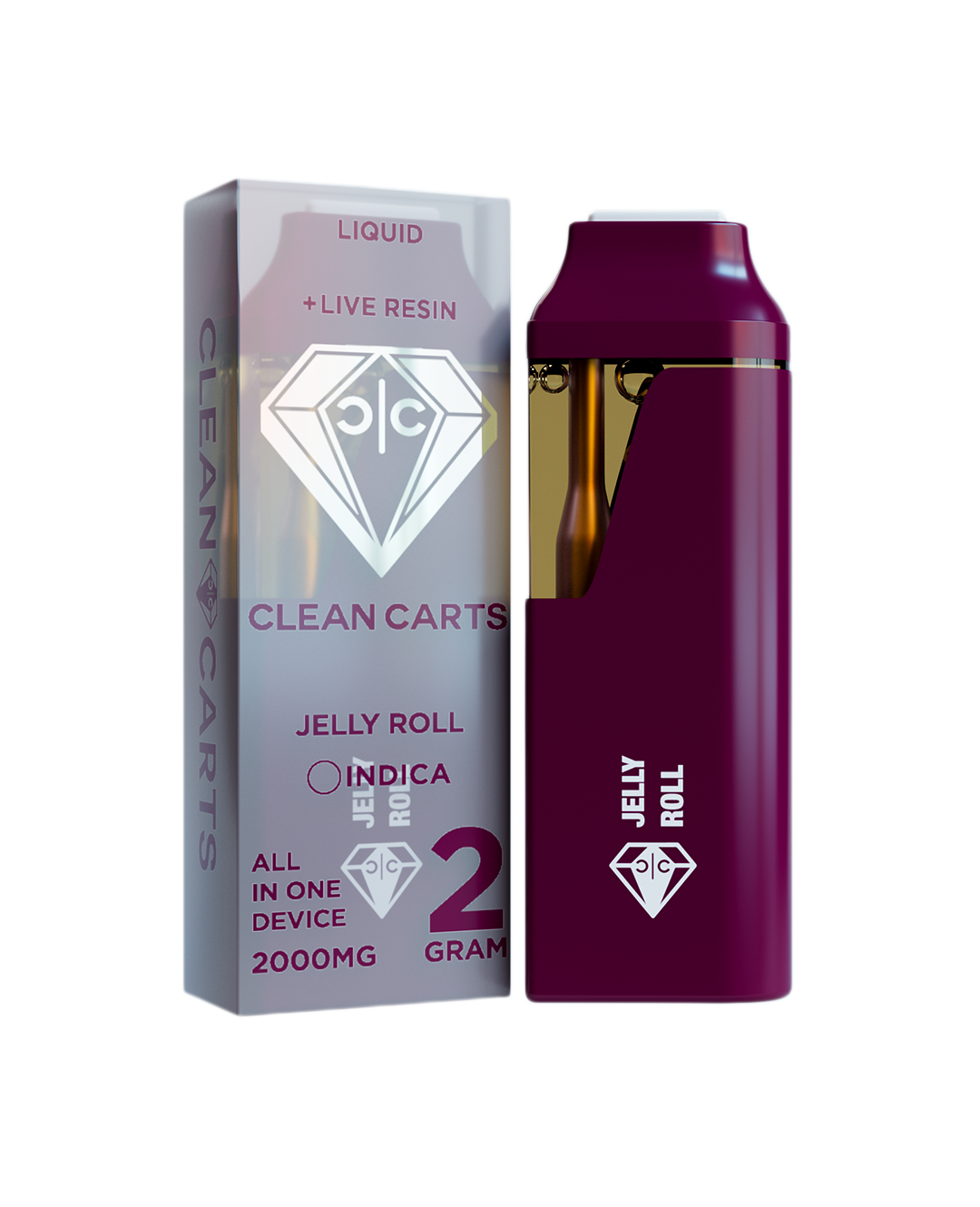 Jelly Roll - 2g live resin disposable [Clean Carts]