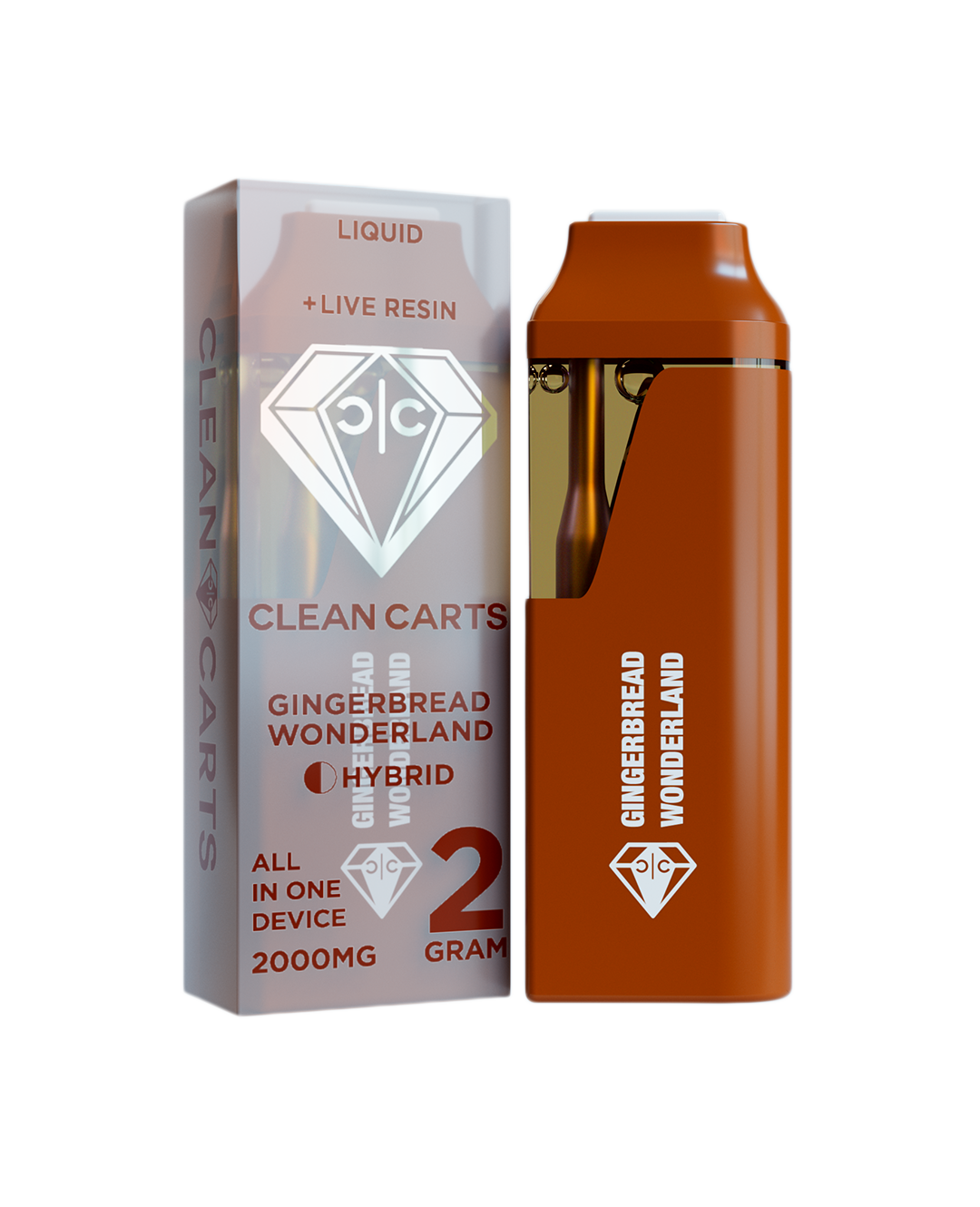 Gingerbread Wonderbread - 2g live resin disposable [Clean Carts]