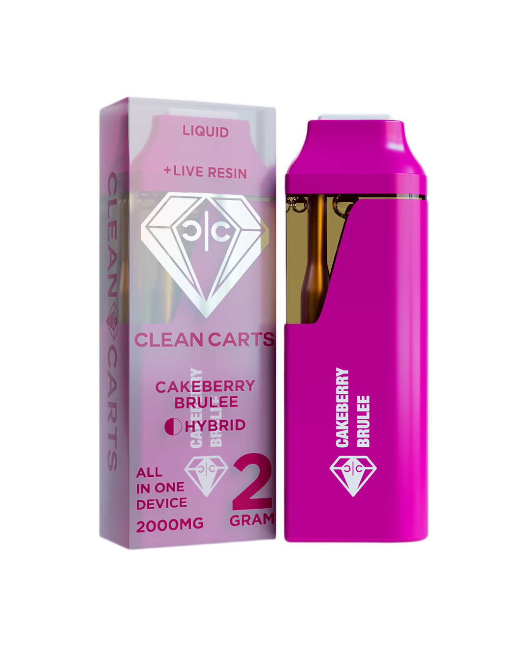 Cakeberry Brulee - 2g live resin disposable [Clean Carts]
