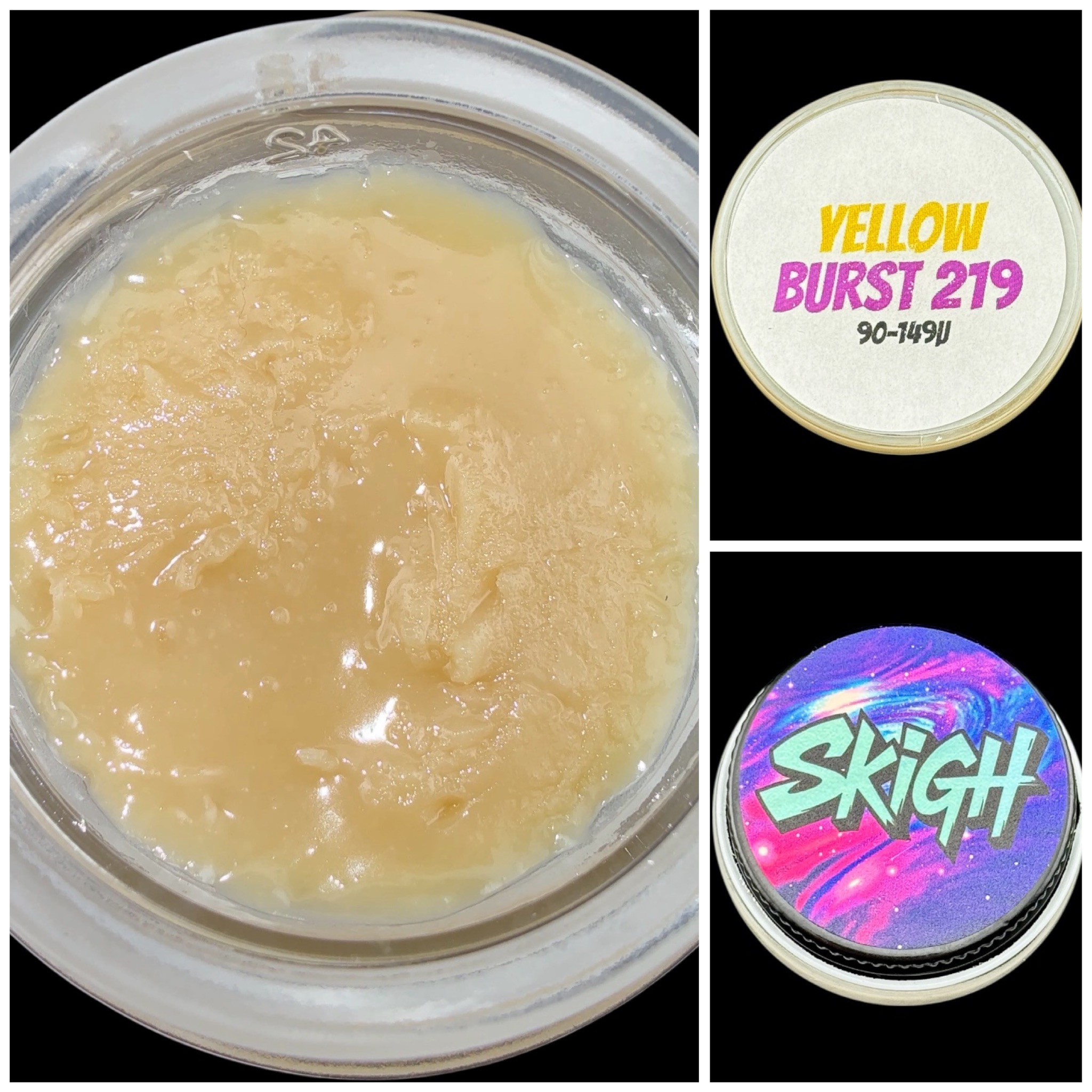 Yellow Burst 219 - 2g live rosin [Skigh]
