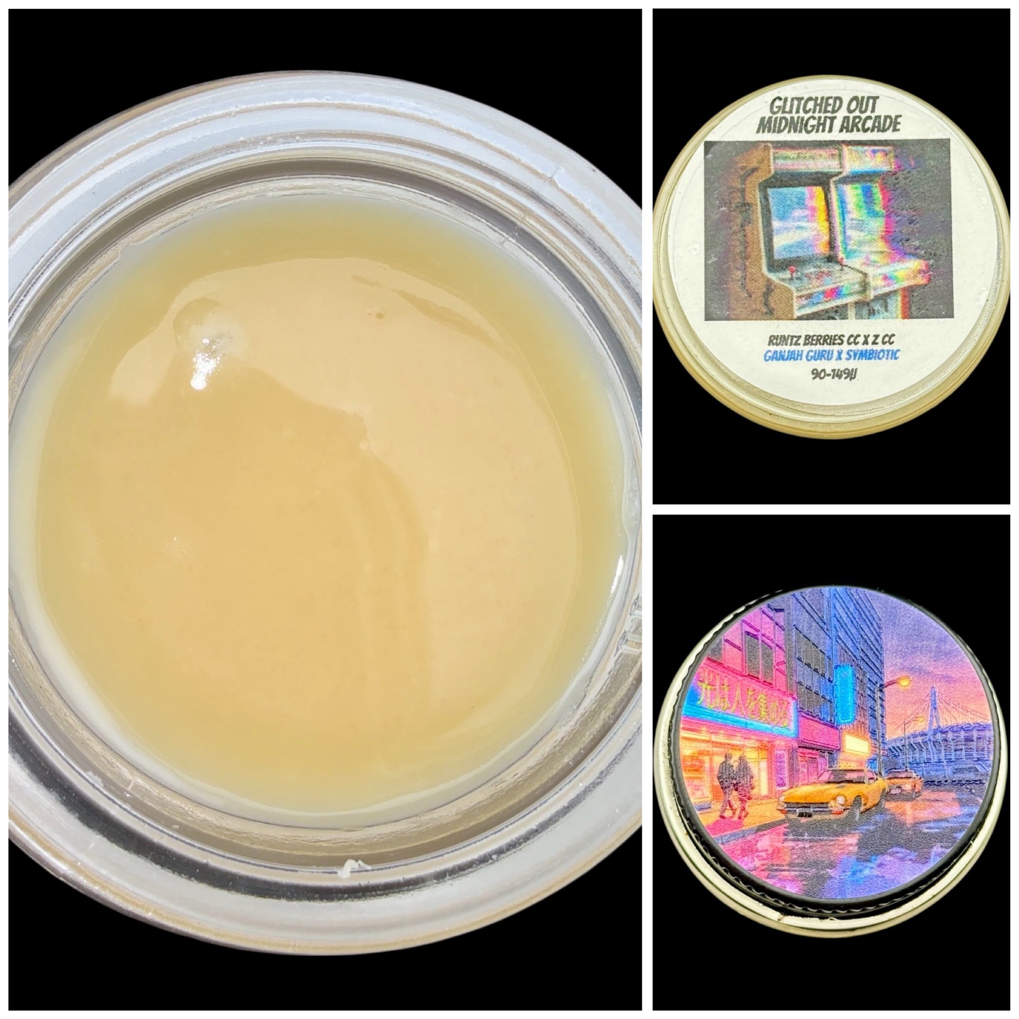 Glitched Out Midnight Arcade - 2g live rosin *thumbprint style* [Cannabis Chris]