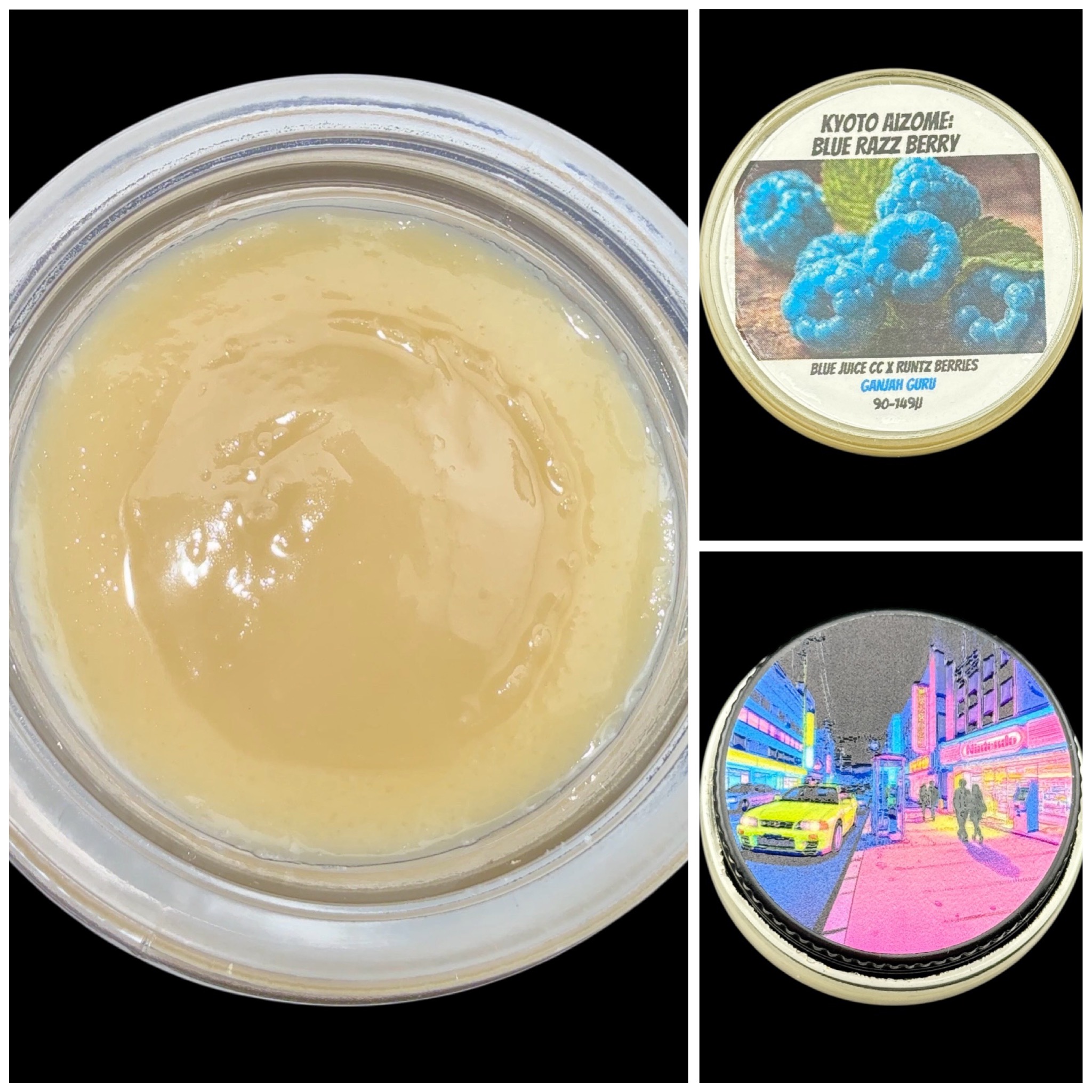 Kyoto Aizome: Blue Razz Berry - 2g live rosin *thumbprint style* [Cannabis Chris]