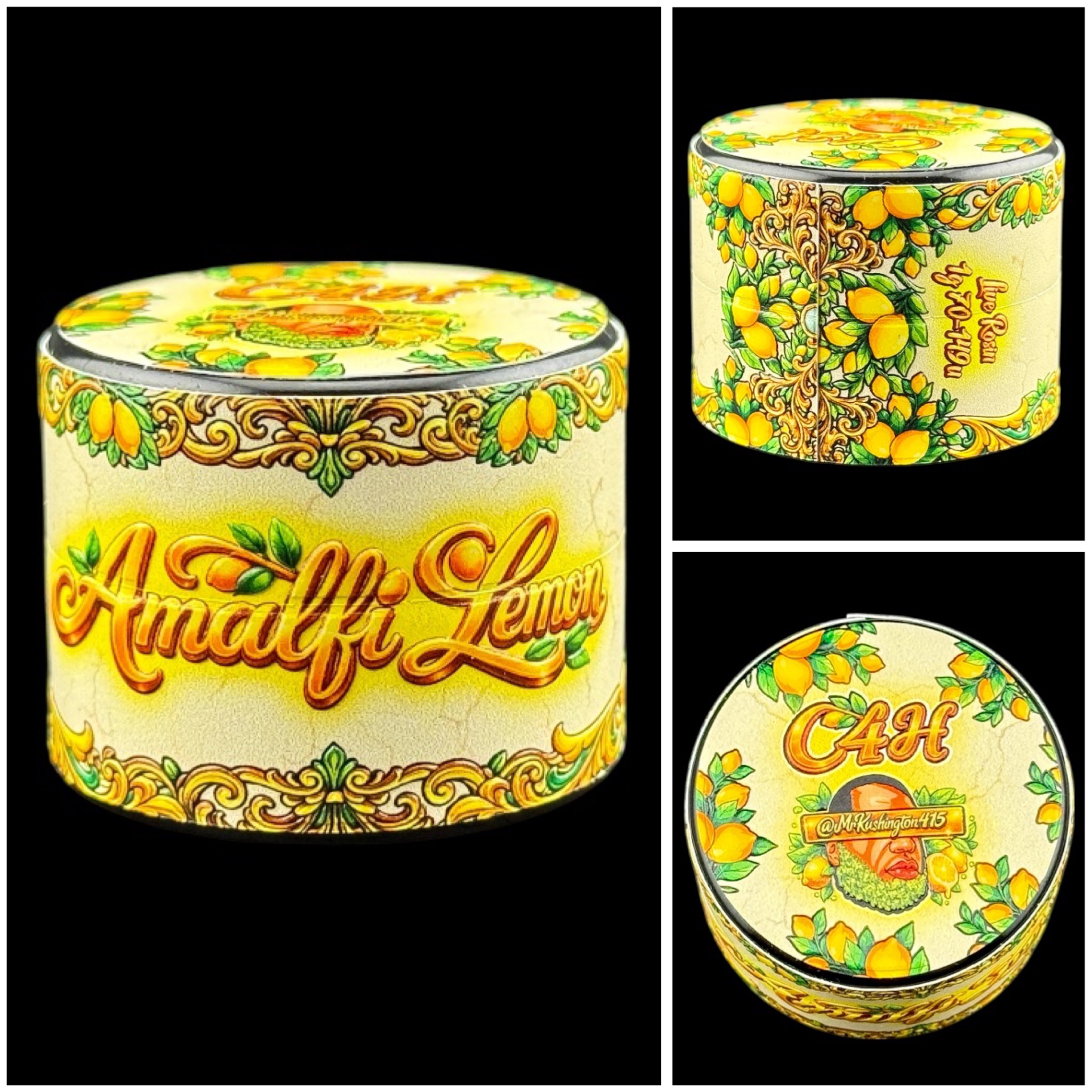 Amalfi Lemon - 1g fresh press rosin [Mr. Kushington x Coming 4 Headz]