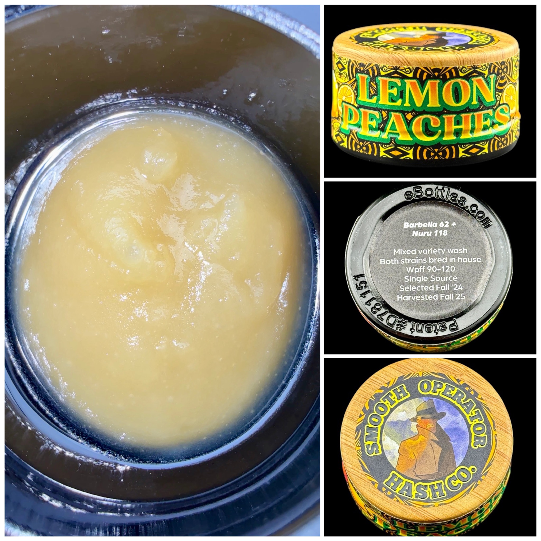 Lemon Peaches - 2g live rosin [Smooth Operator Hash Co.]