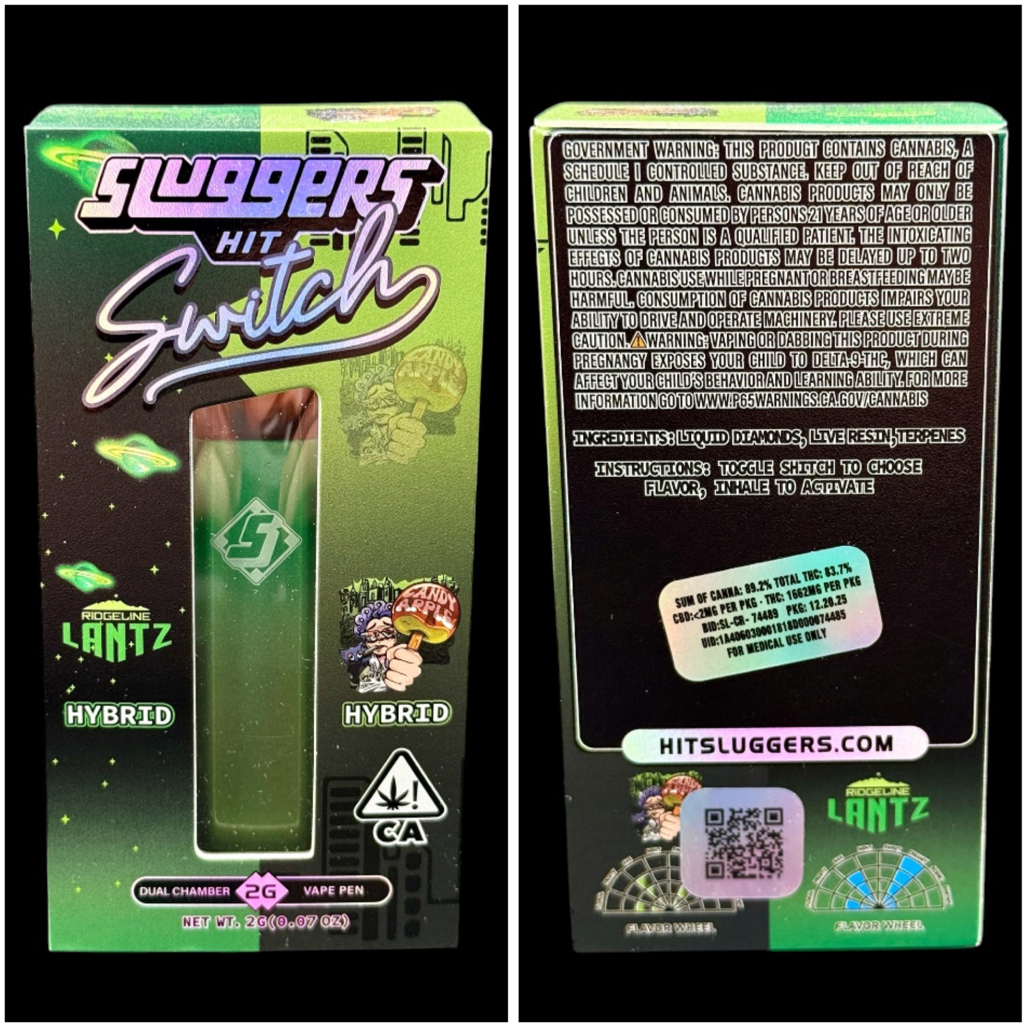 Ridgeline Lantz x Candy Apple - 2g switch disposable [Sluggers]