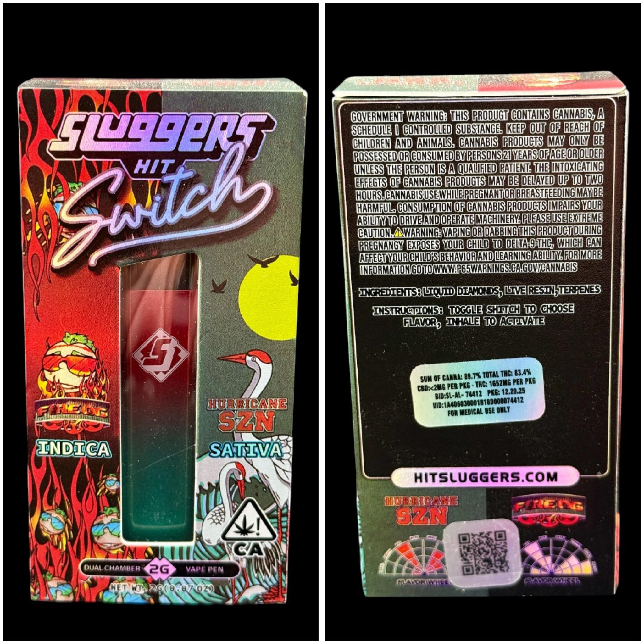 Fire OG x Hurricane Szn - 2g switch disposable [Sluggers]