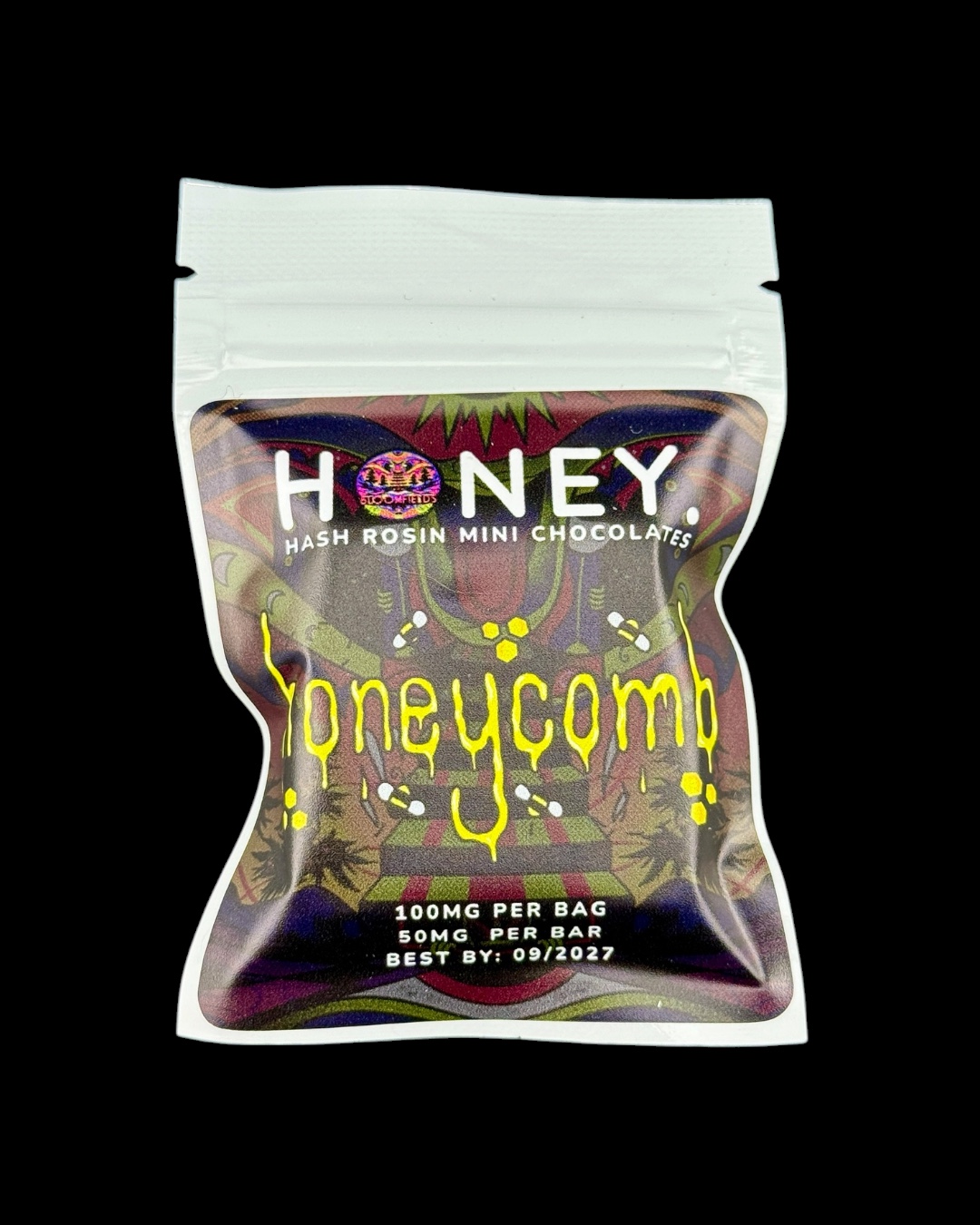 Honeycomb white chocolate bar - 100mg hash rosin [Honey Solventless]