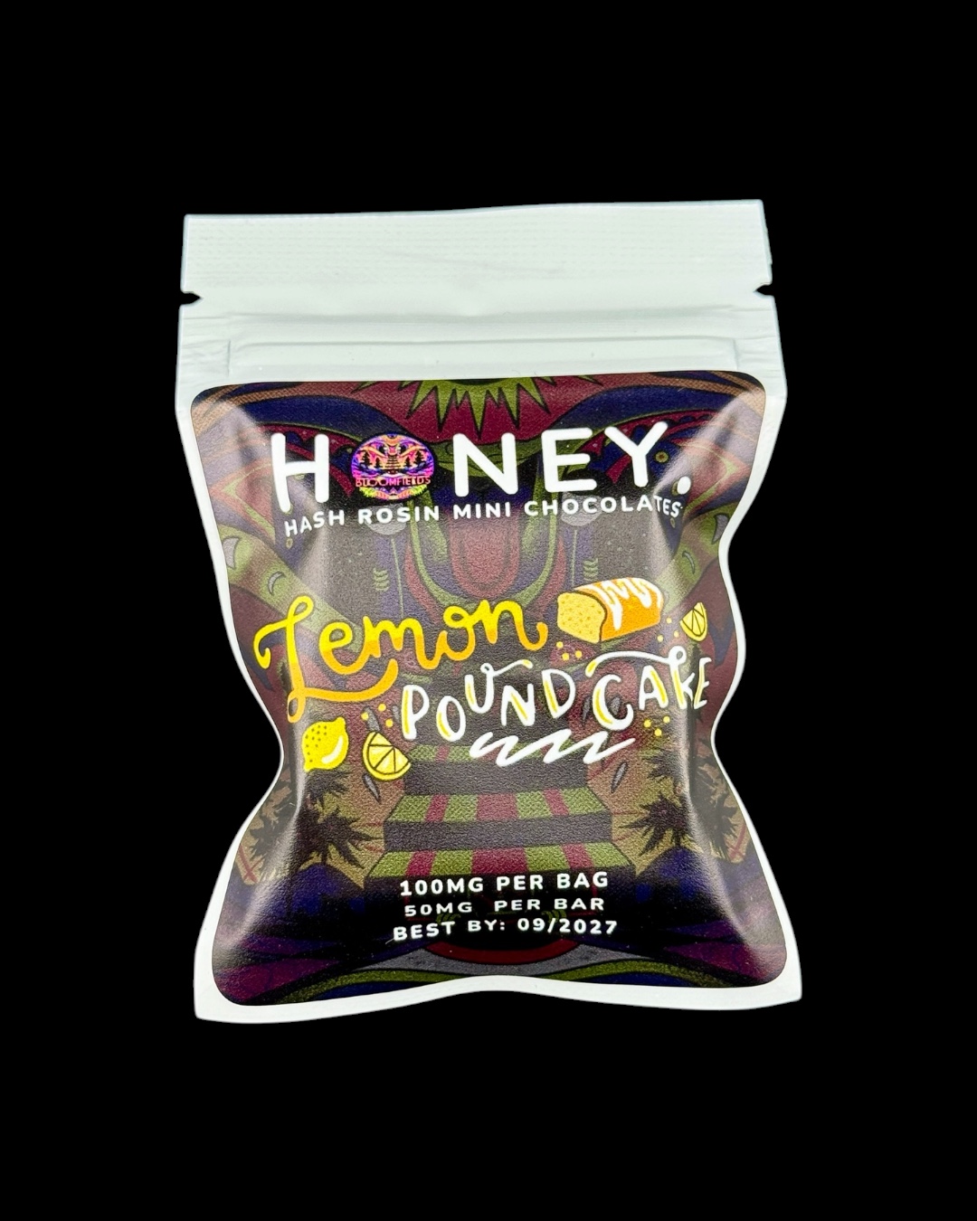 Lemon Poundcake white chocolate bar - 100mg hash rosin [Honey Solventless]